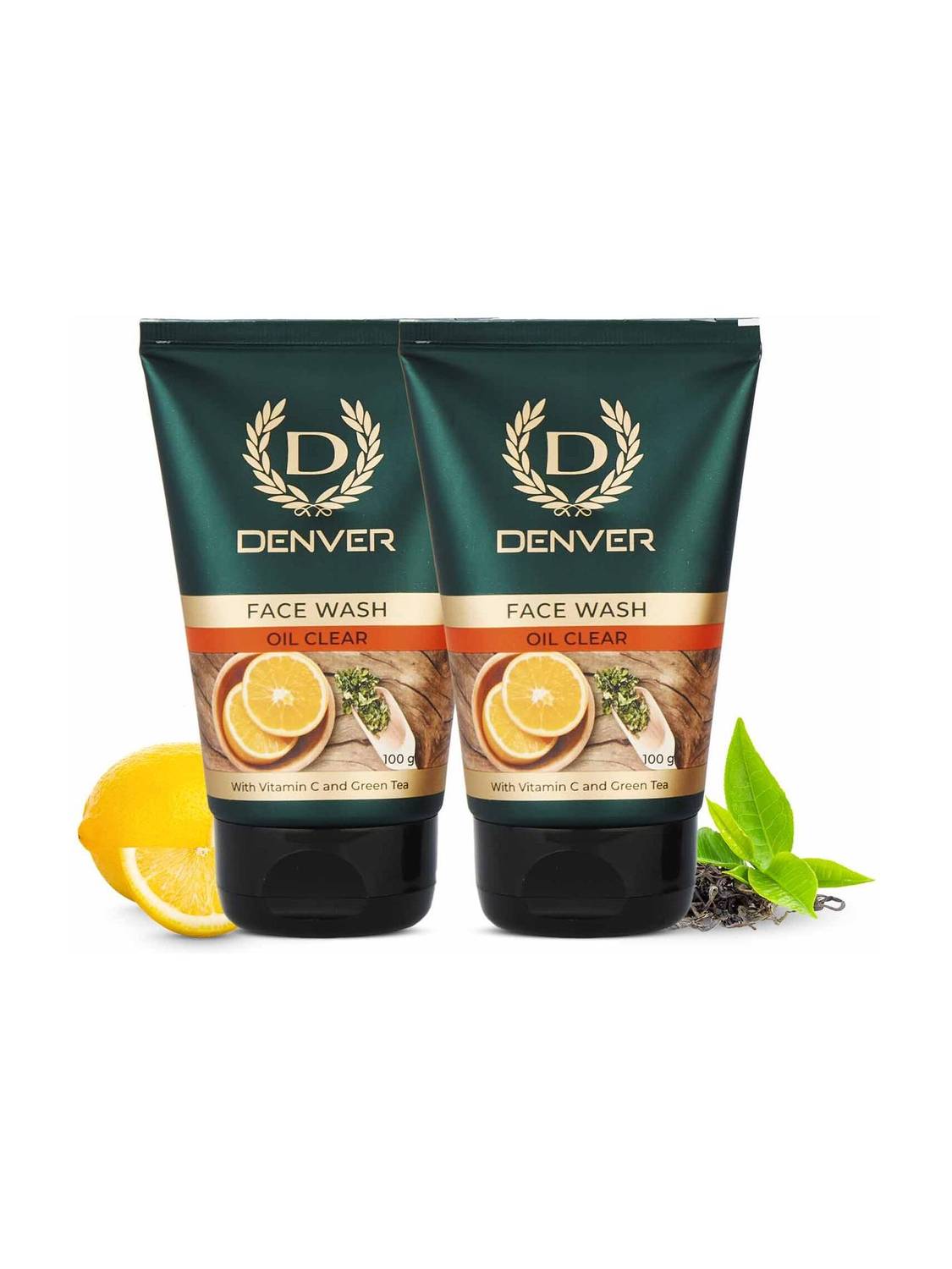 DENVER Oil Clear Facewash With Vitamin C and Green Tea Combo ( 2 X 100 gm ) Face Wash