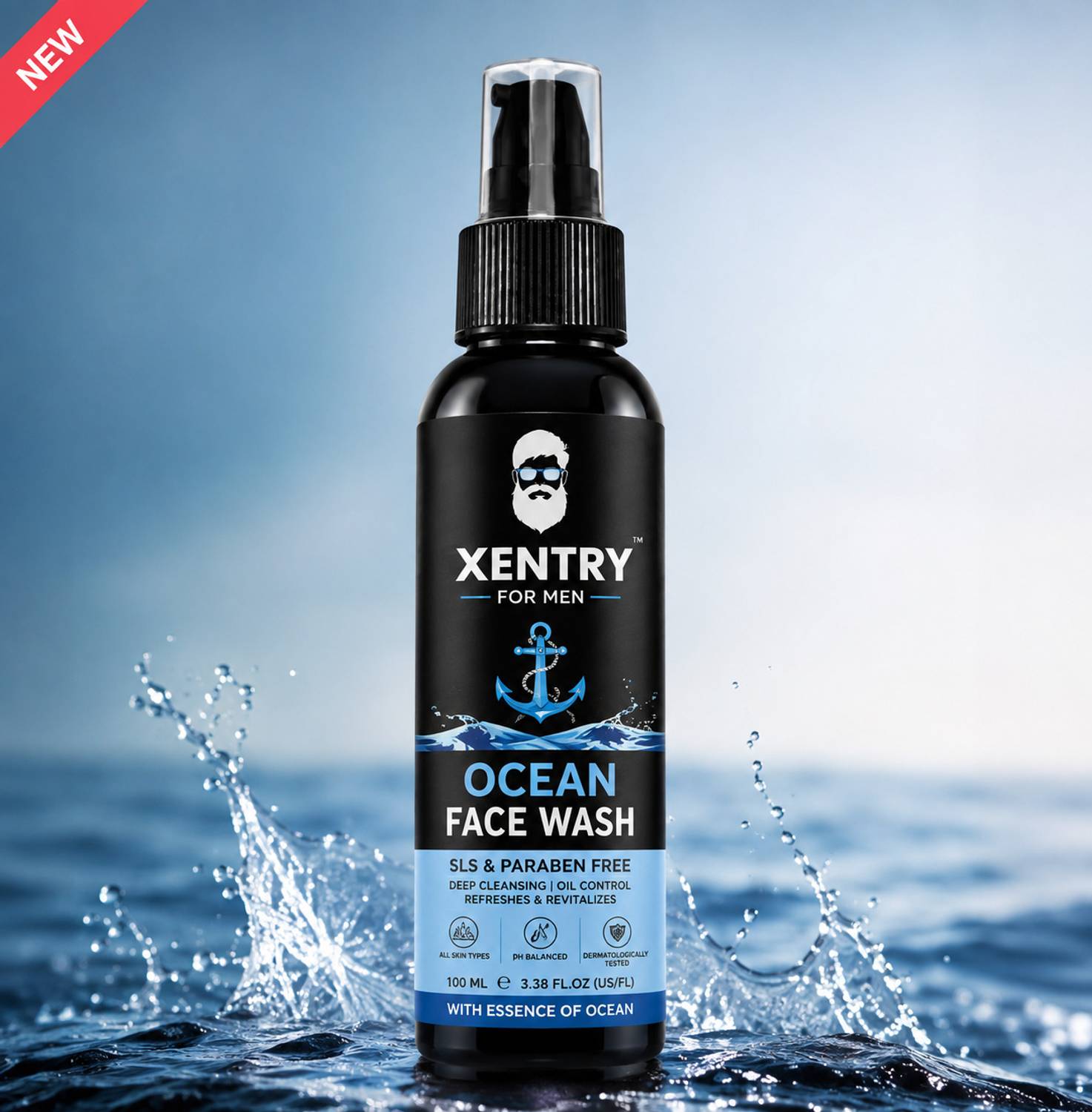 Ocean for Men | Acne Control, Oil Control & Skin Brightening Face Wash - Image 1