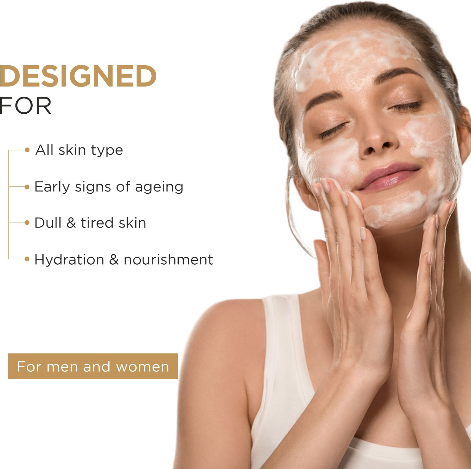 Image of Oshea Herbals Almondfine Anti-Ageing with Almond Oil & VitaminE 150gx2 Face Wash