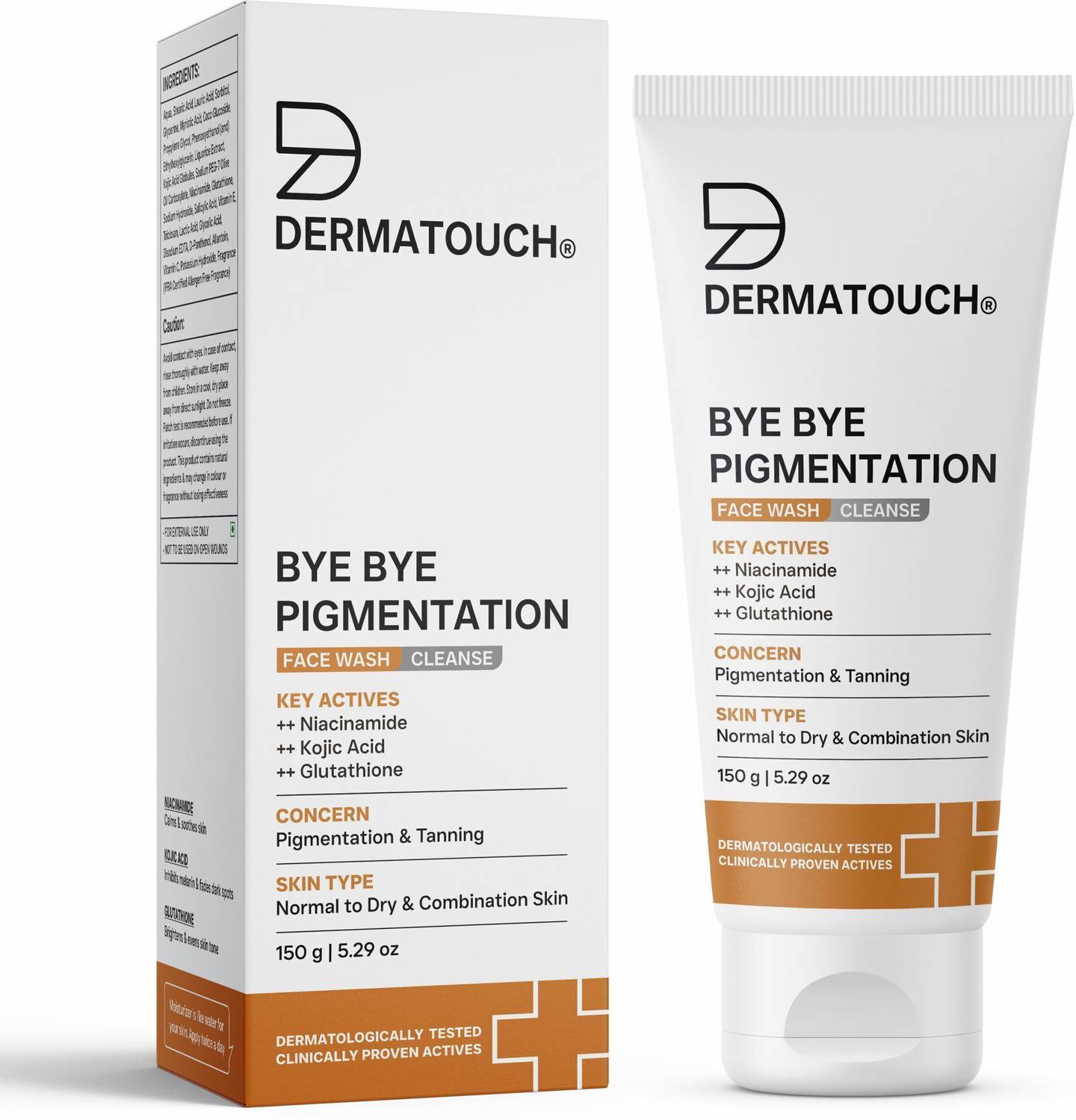 Dermatouch Bye Bye Pigmentation Face Wash 150g - Image 1