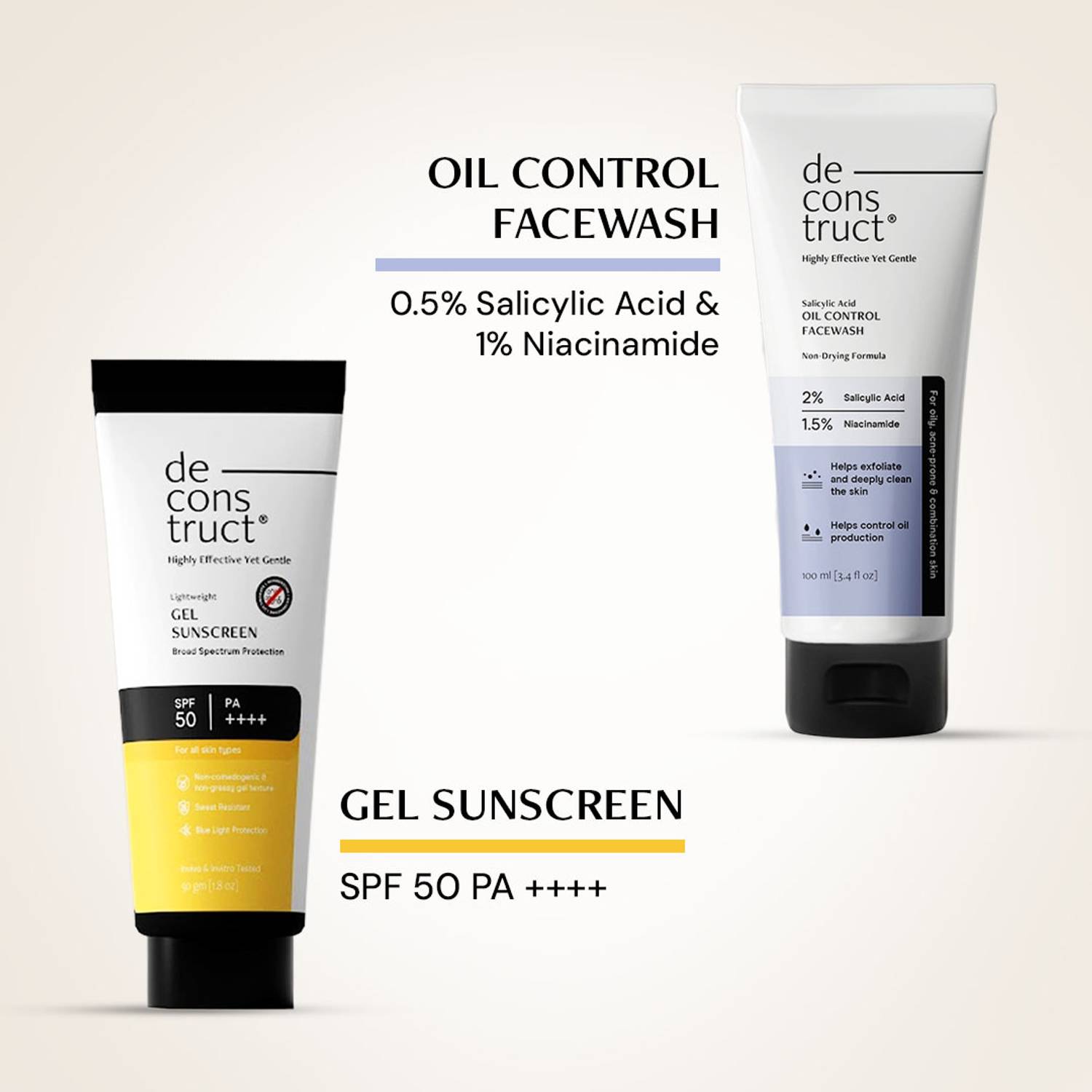 Deconstruct Oily Skin Essentials Cleanser & Sunscreen - Image 5
