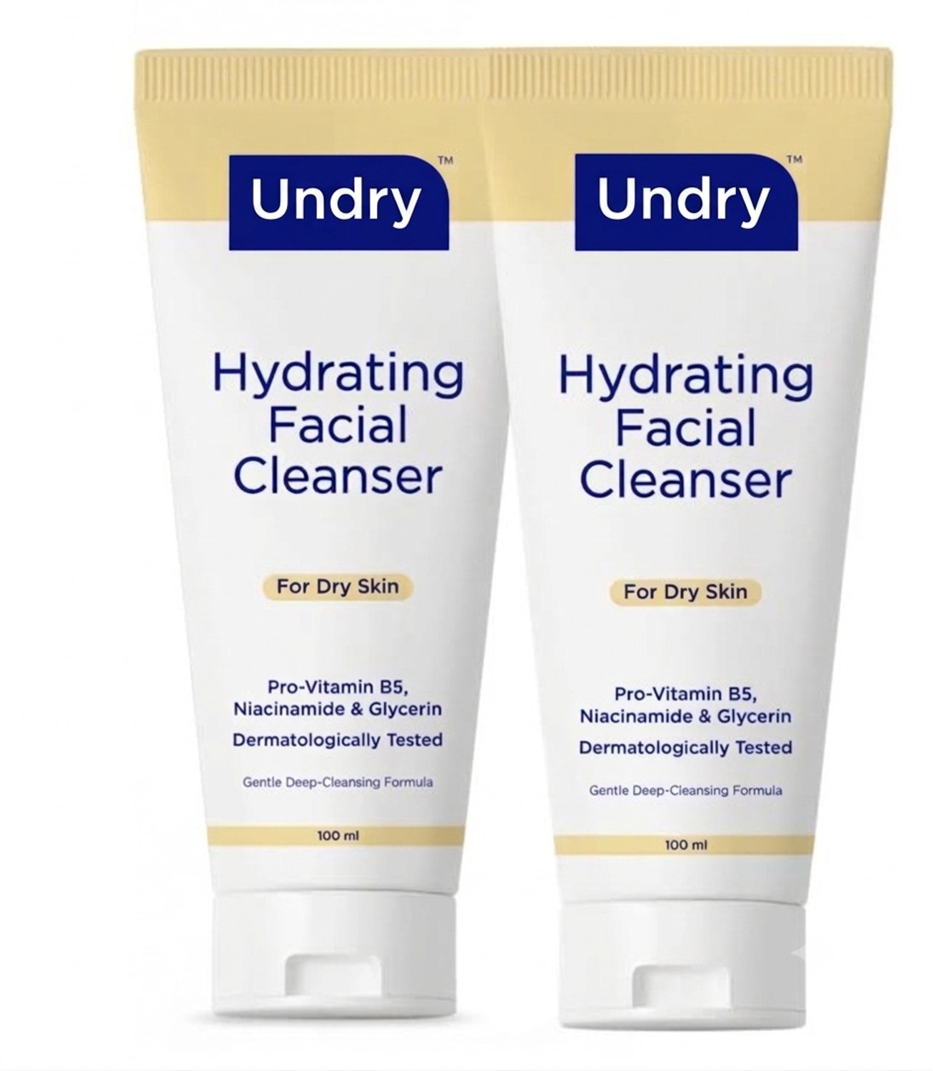 Image of Undry Hydrating for Dry Skin for Men,Women Pack of 2 Face Wash