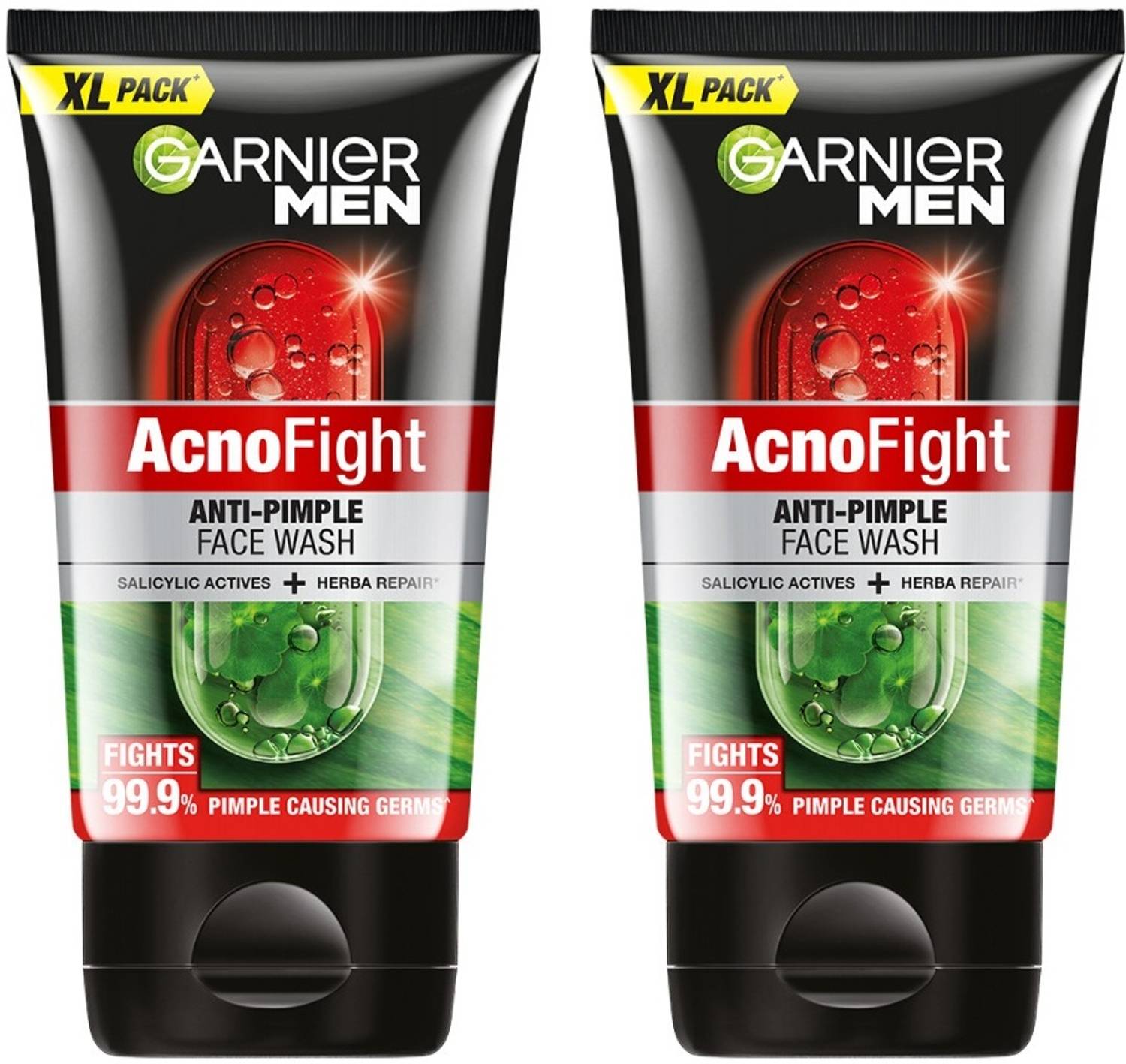 Garnier Men Acno Fight Anti-Pimple Face Wash Pack of 2 - Image 1