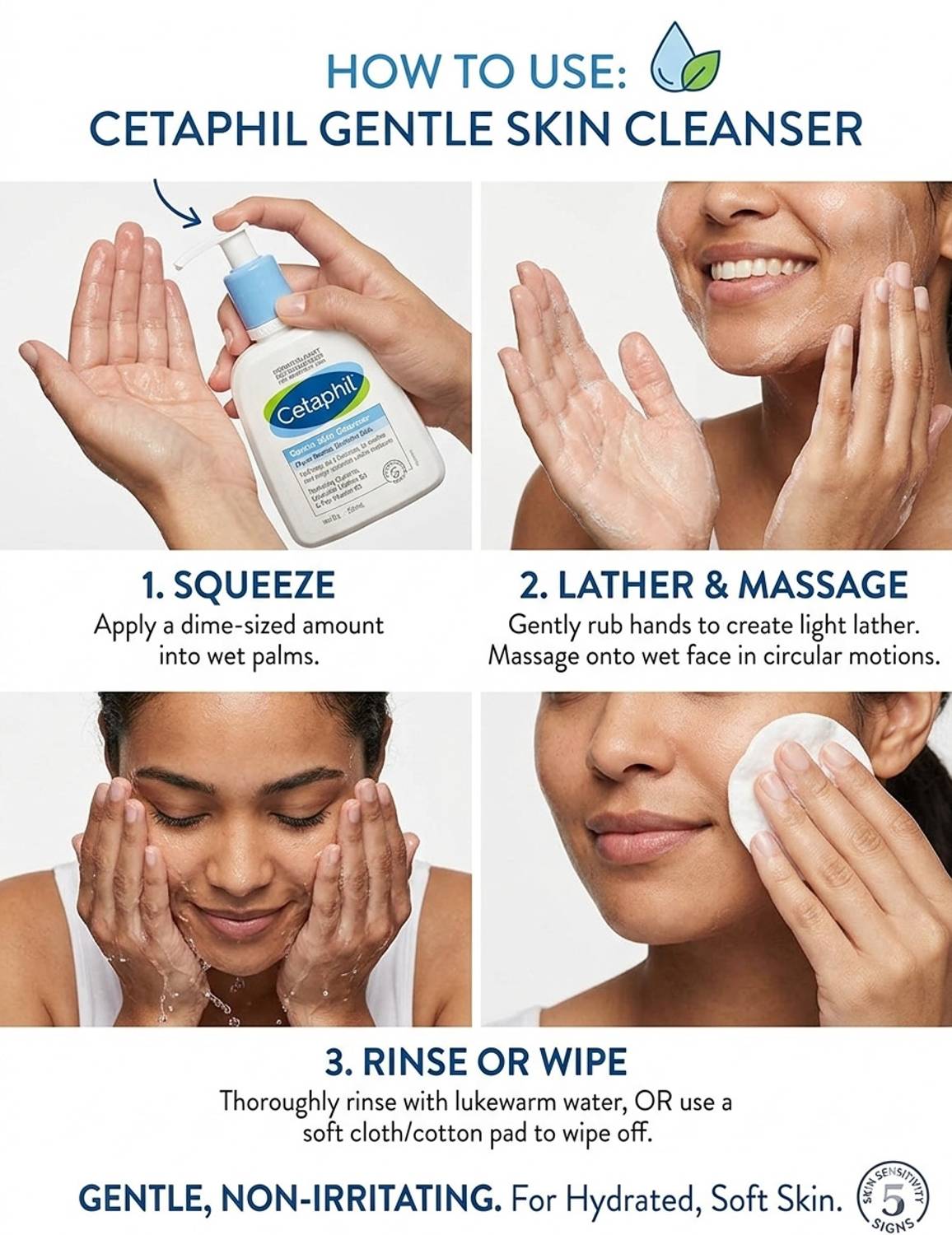 Cetaphil Gentle Skin Cleanser for Dry to Normal Sensitive Skin - Image 3