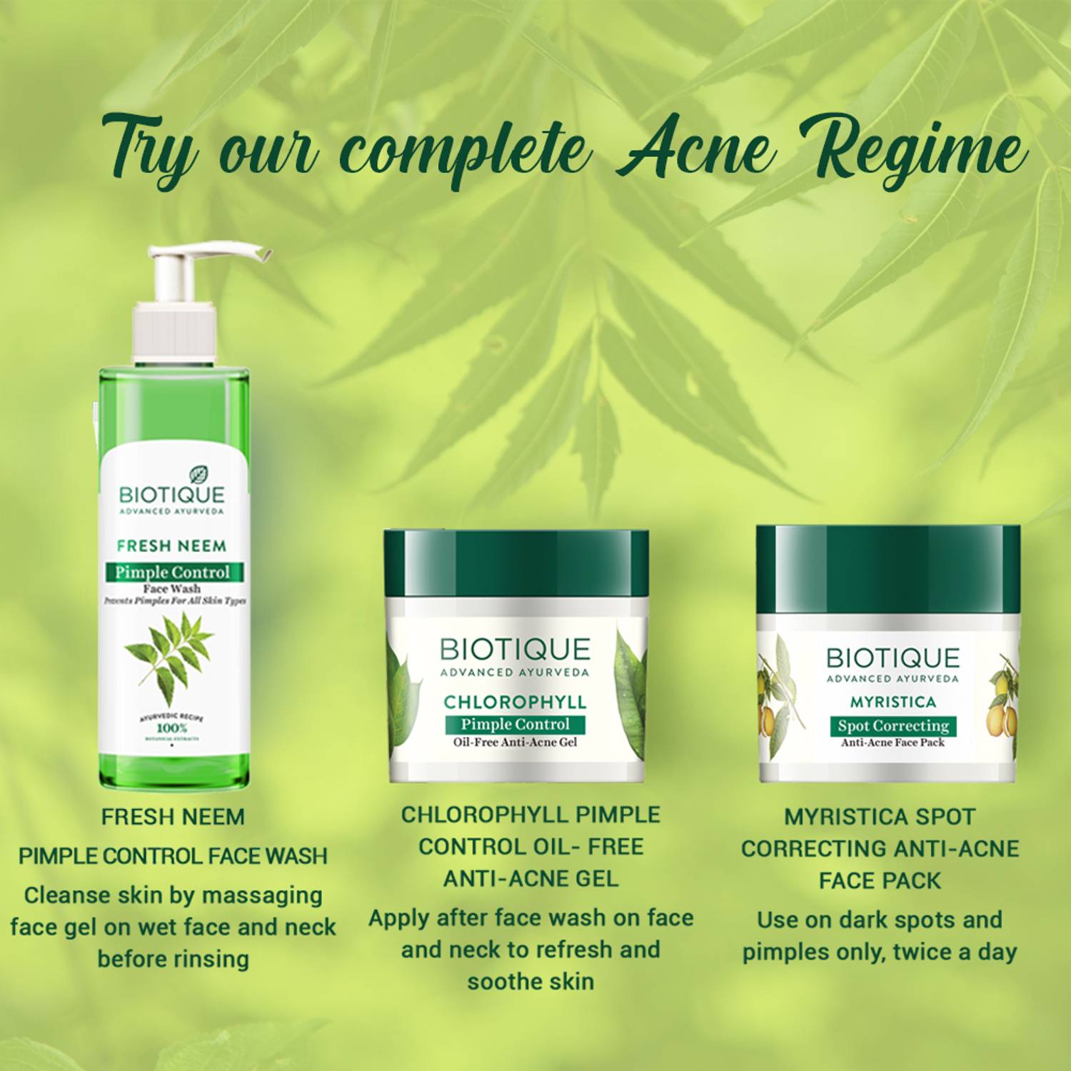 BIOTIQUE Fresh Neem Pimple Control Face Wash - Image 5