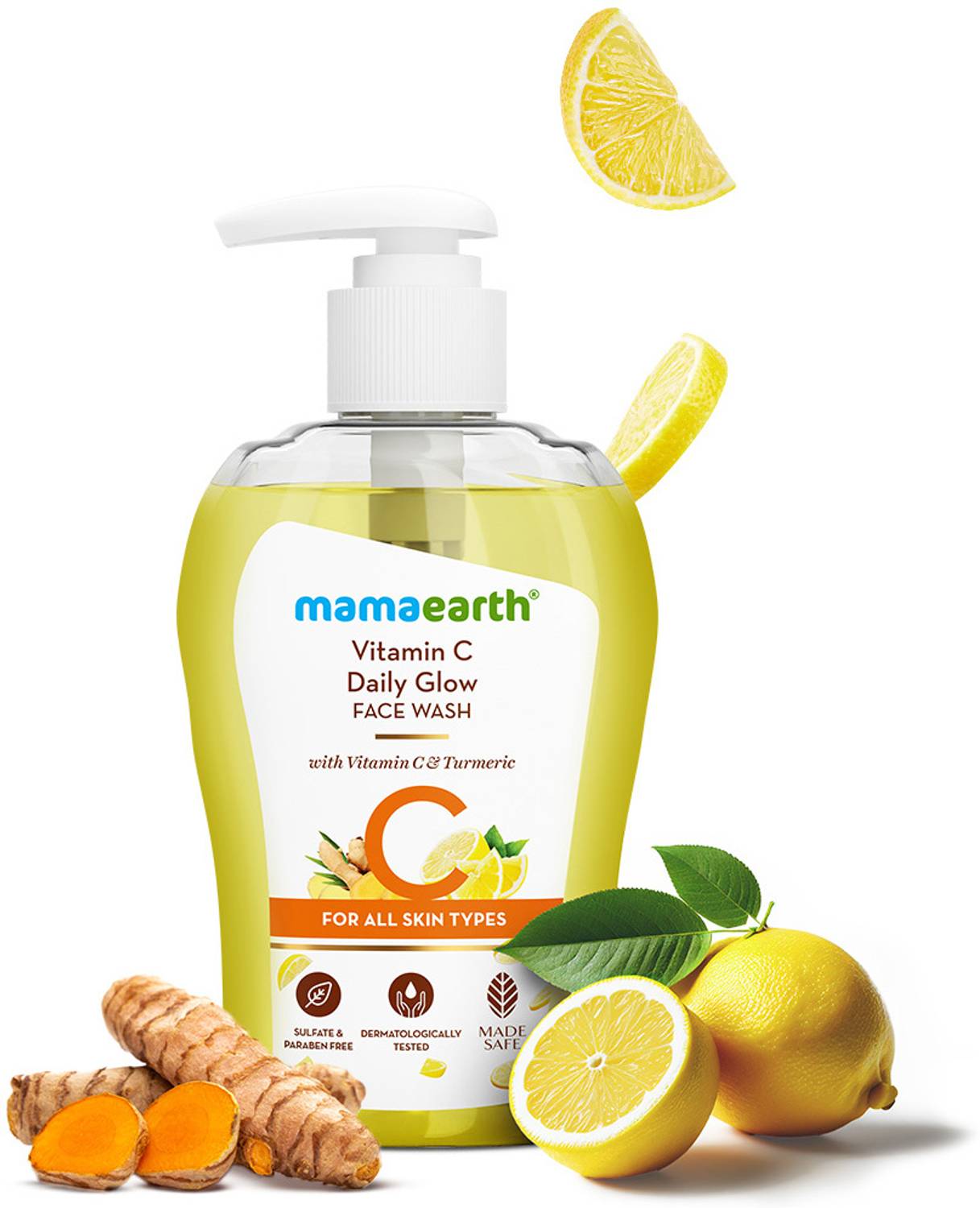 Mamaearth Vitamin C Turmeric Face Wash 100ml - Image 2