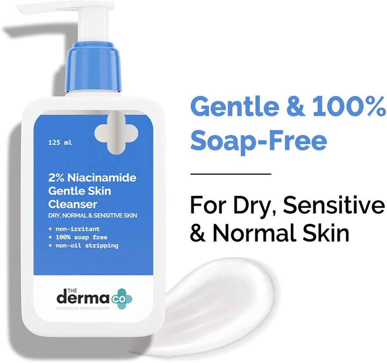 Image of The Derma Co 2% Niacinamide Gentle Skin Cleanser for Sensitive, Dry, Normal Face Wash