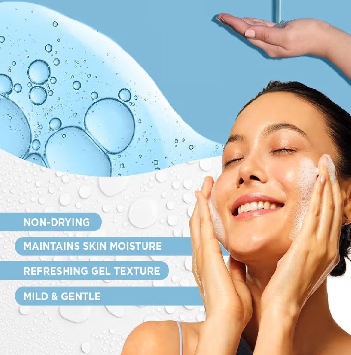 Image of POND's Hydra Miracle Gel with Cera- Hyamino 2x100g Face Wash