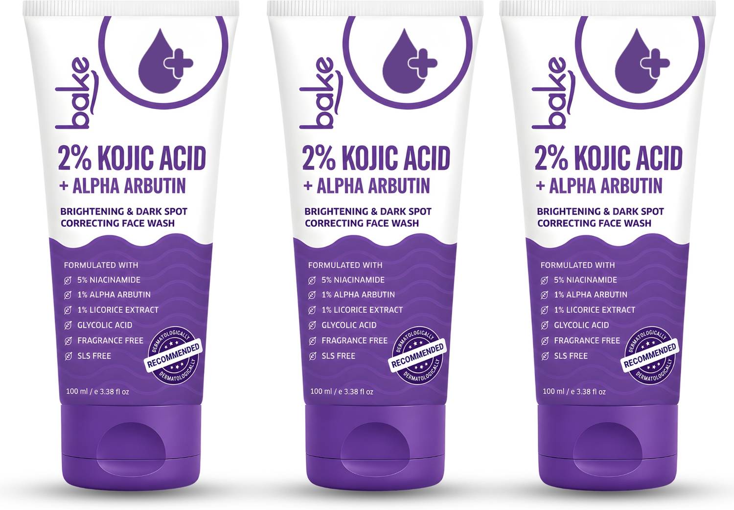 BAKE 2% Kojic Acid Face Wash 100ml - Image 1