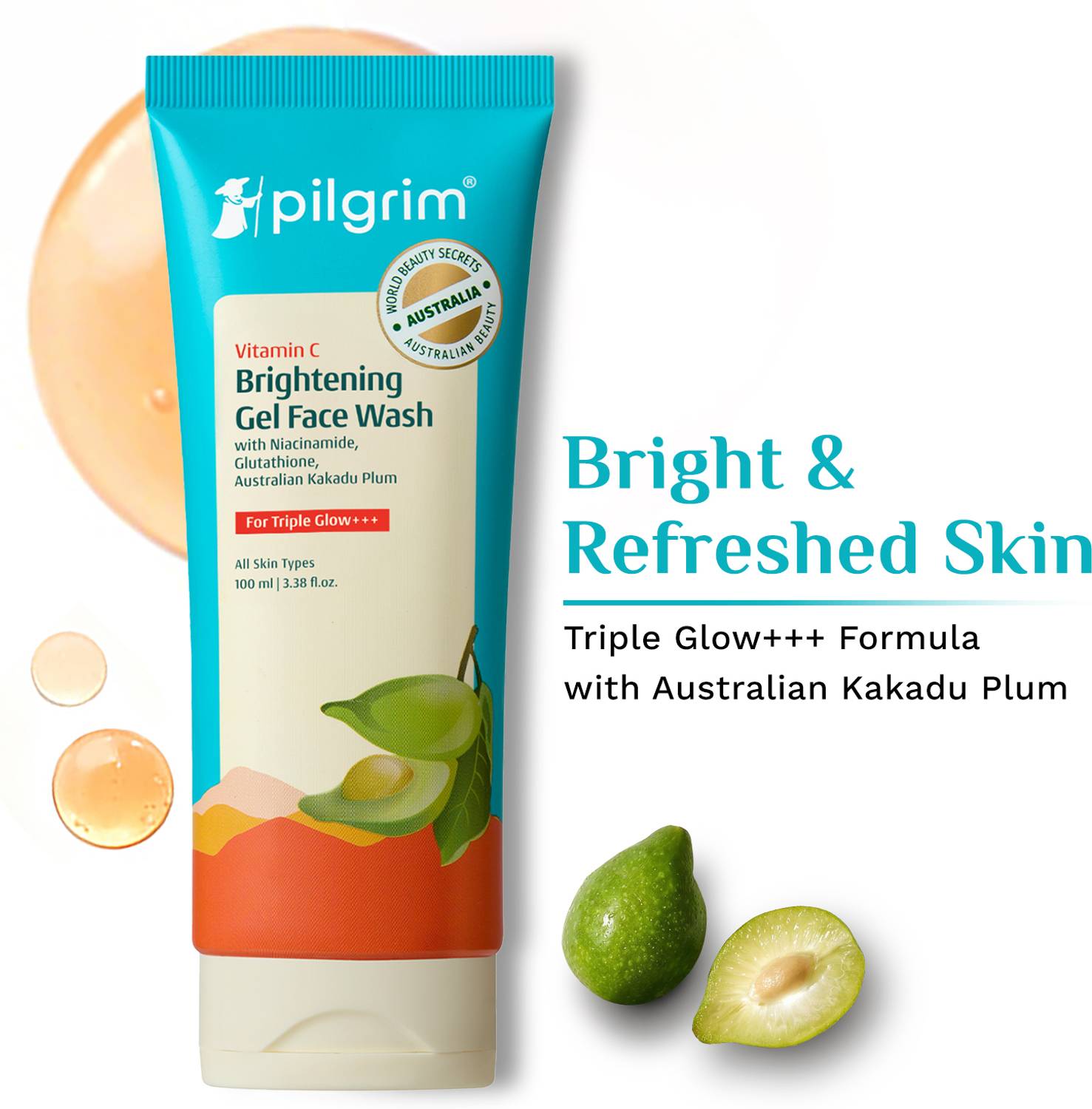 Pilgrim Vitamin C Brightening Gel Face Wash