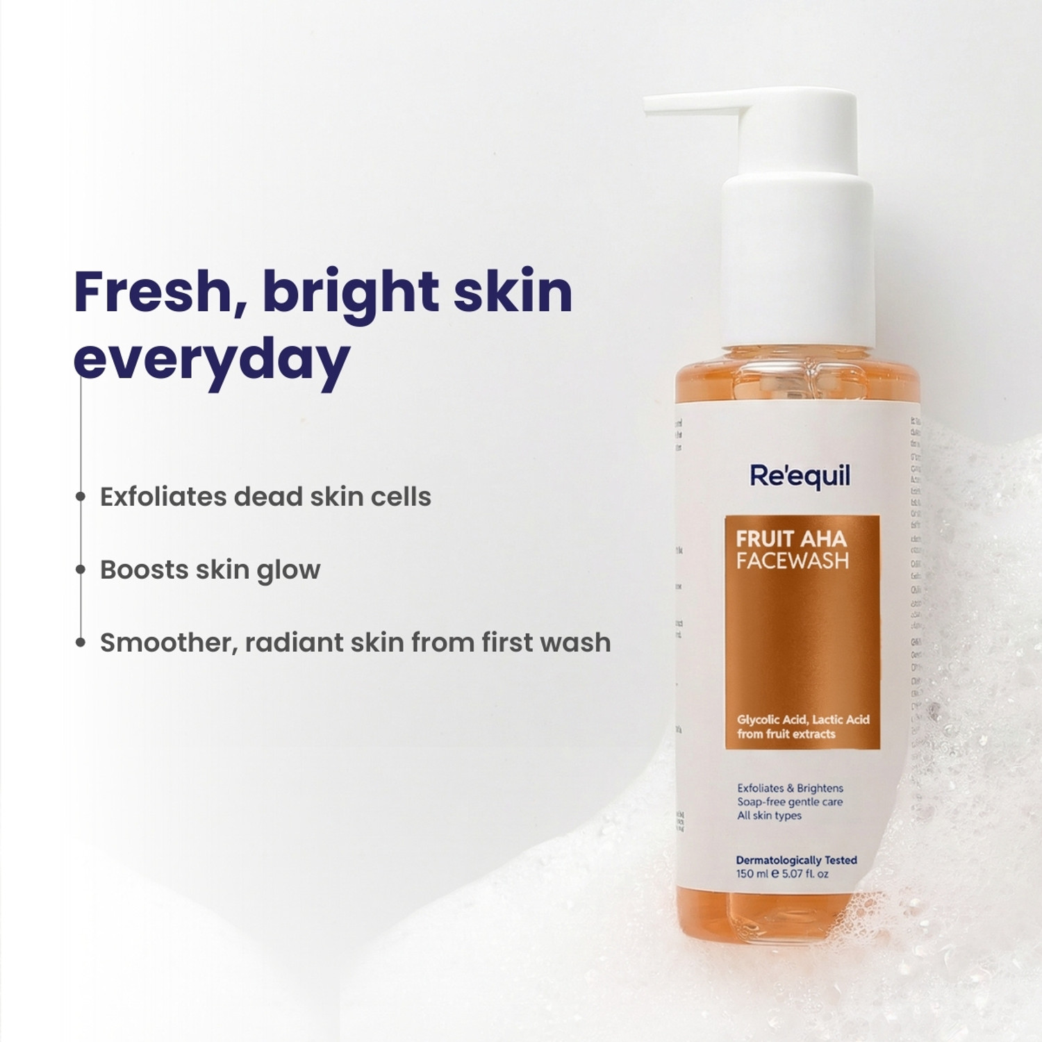 Image of Re'equil Fruit AHA 150 ml Face Wash