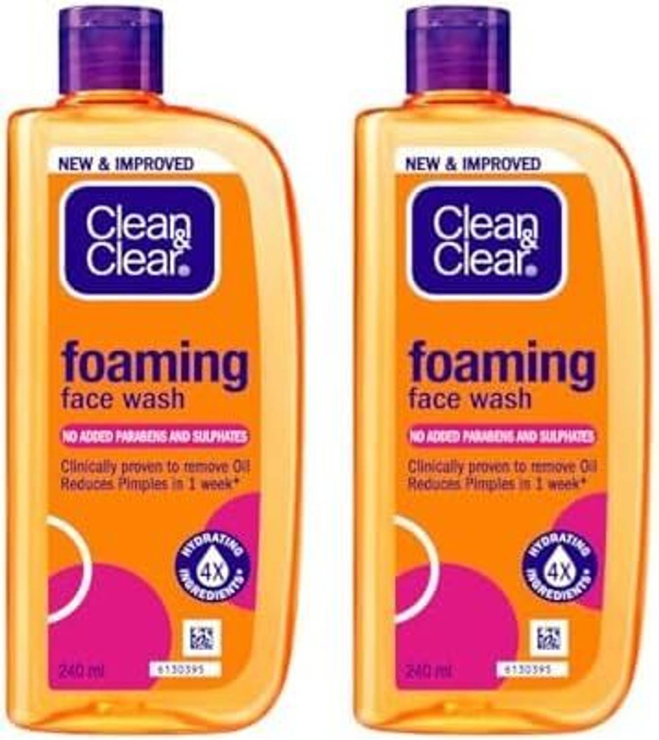 Clean and Clear Foaming Face wash Reduces Pimples & Acne 240ML Pa