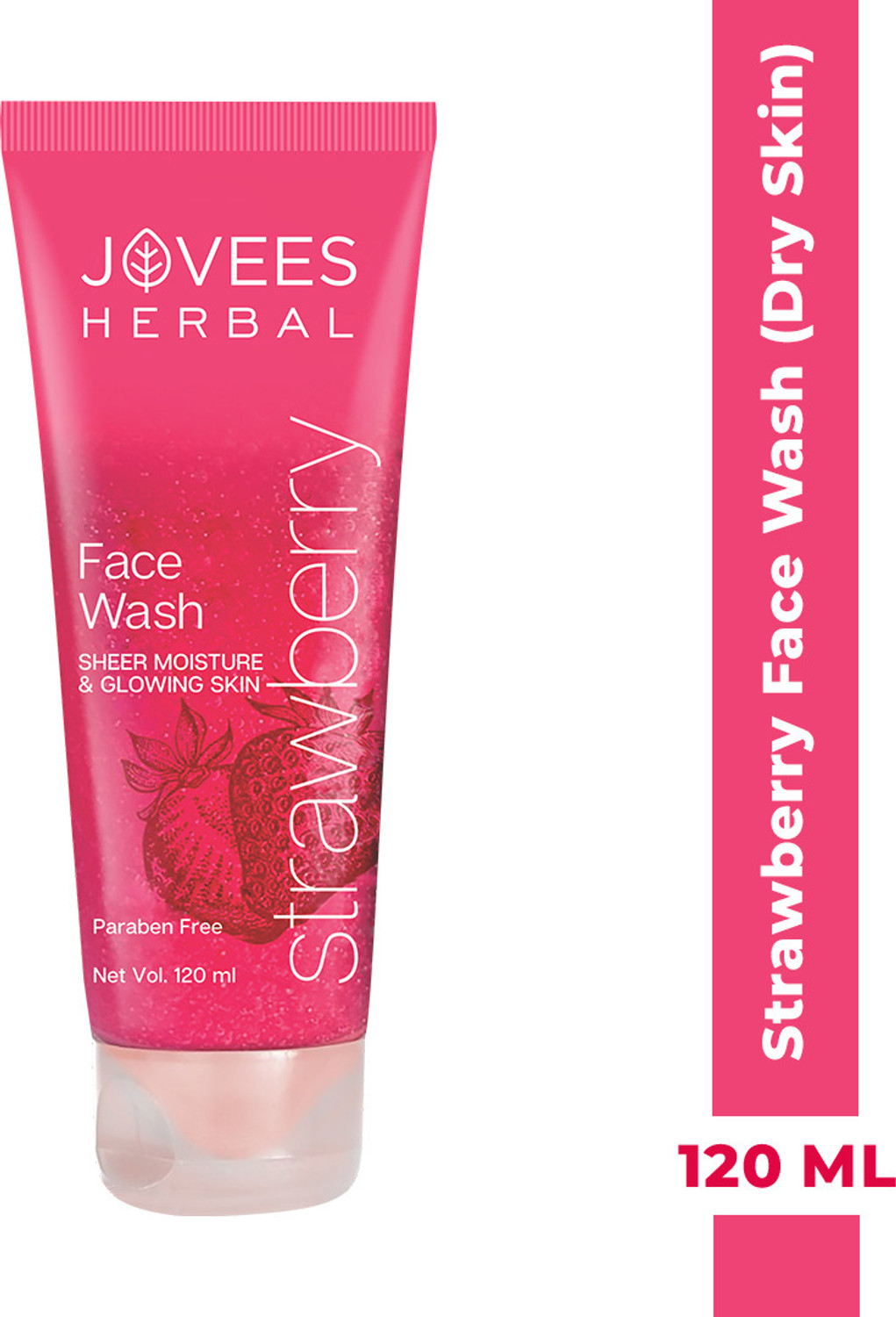 Image of JOVEES Strawberry For Soft,Supple & Glowing Skin with Marigold ,Jojoba & Rose Extract Face Wash