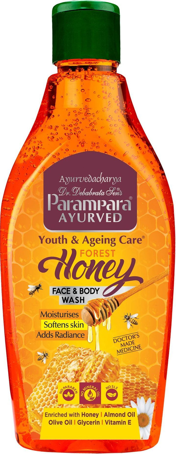 Image of Parampara Ayurved Honey Face & Body Wash Skin Moisturizing Soft & Glowing Face Wash (300 ml)