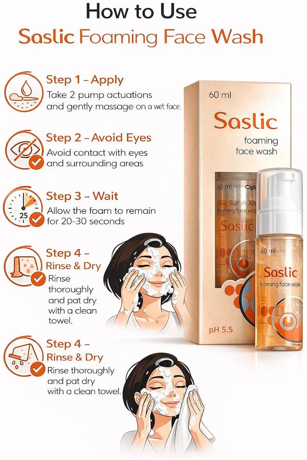 Image of Ringas SASLIC F /W Face Wash