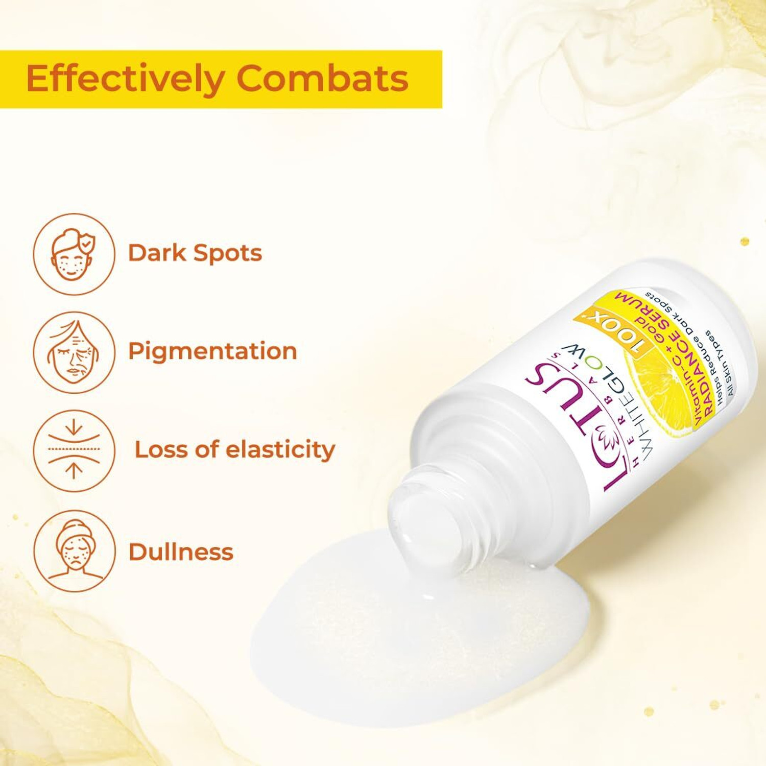 Image of LOTUS HERBALS WhiteGlow Vitamin C +Gold Radiance Face Serum Face Wash