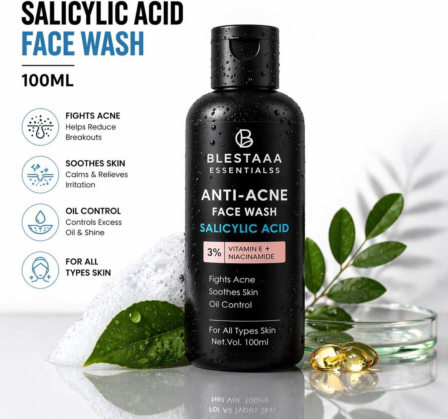 blestaaa essentialss Salicylic Acid for Clear Balanced Skin With