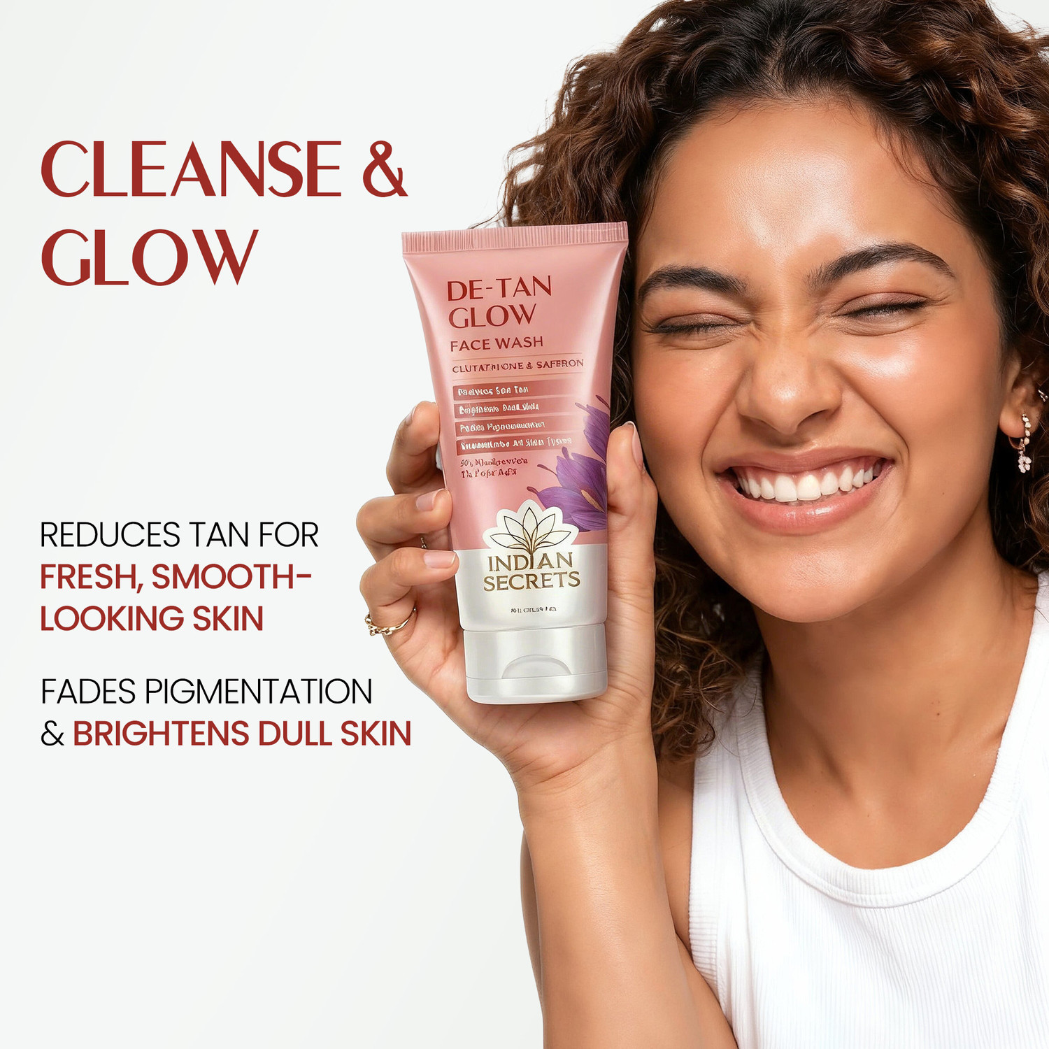 Image of Indian Secrets De-Tan Glow For Brightening & Glowing Skin Face Wash