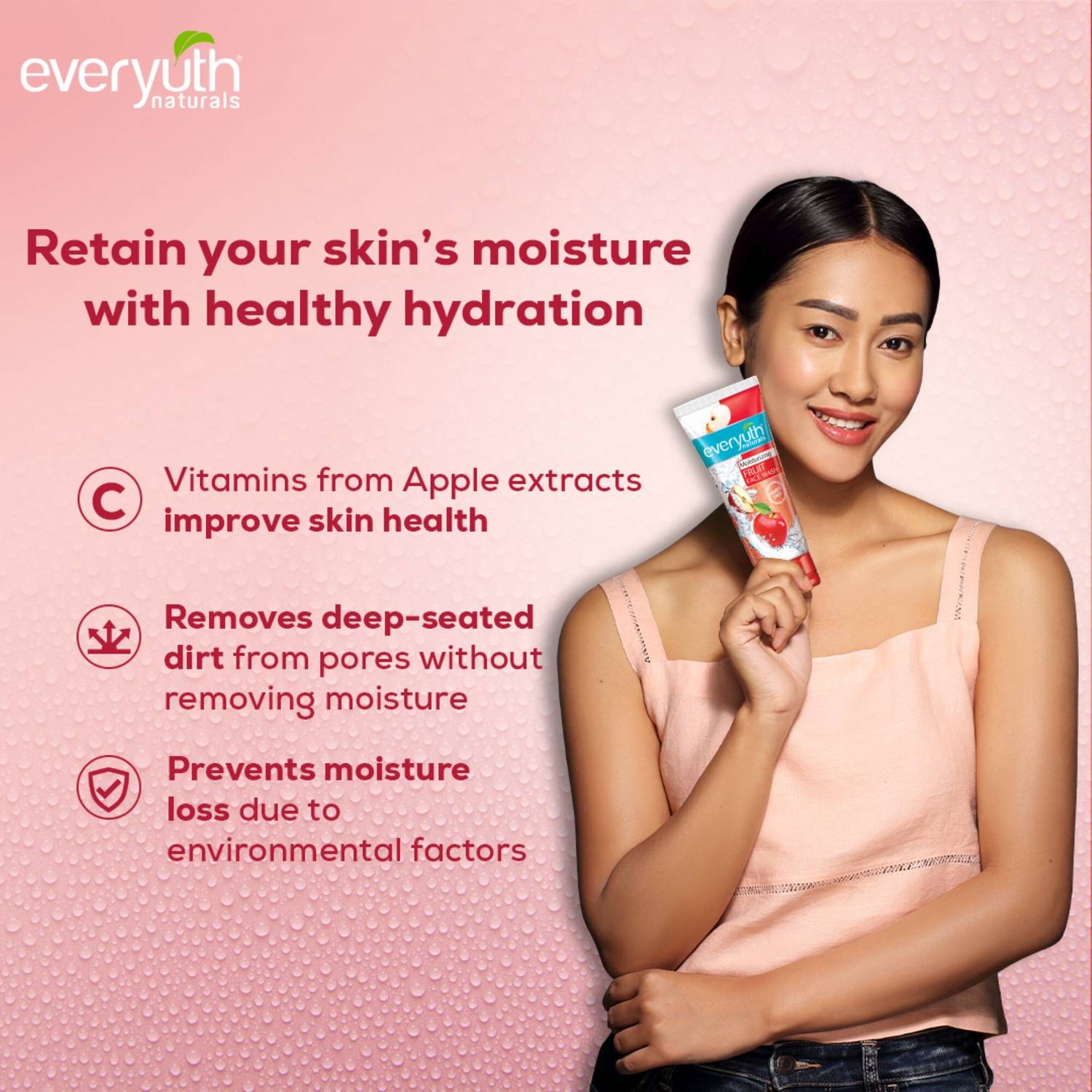 Everyuth Naturals Moisturizing Fruit Refreshing Gel Face Wash - Image 4
