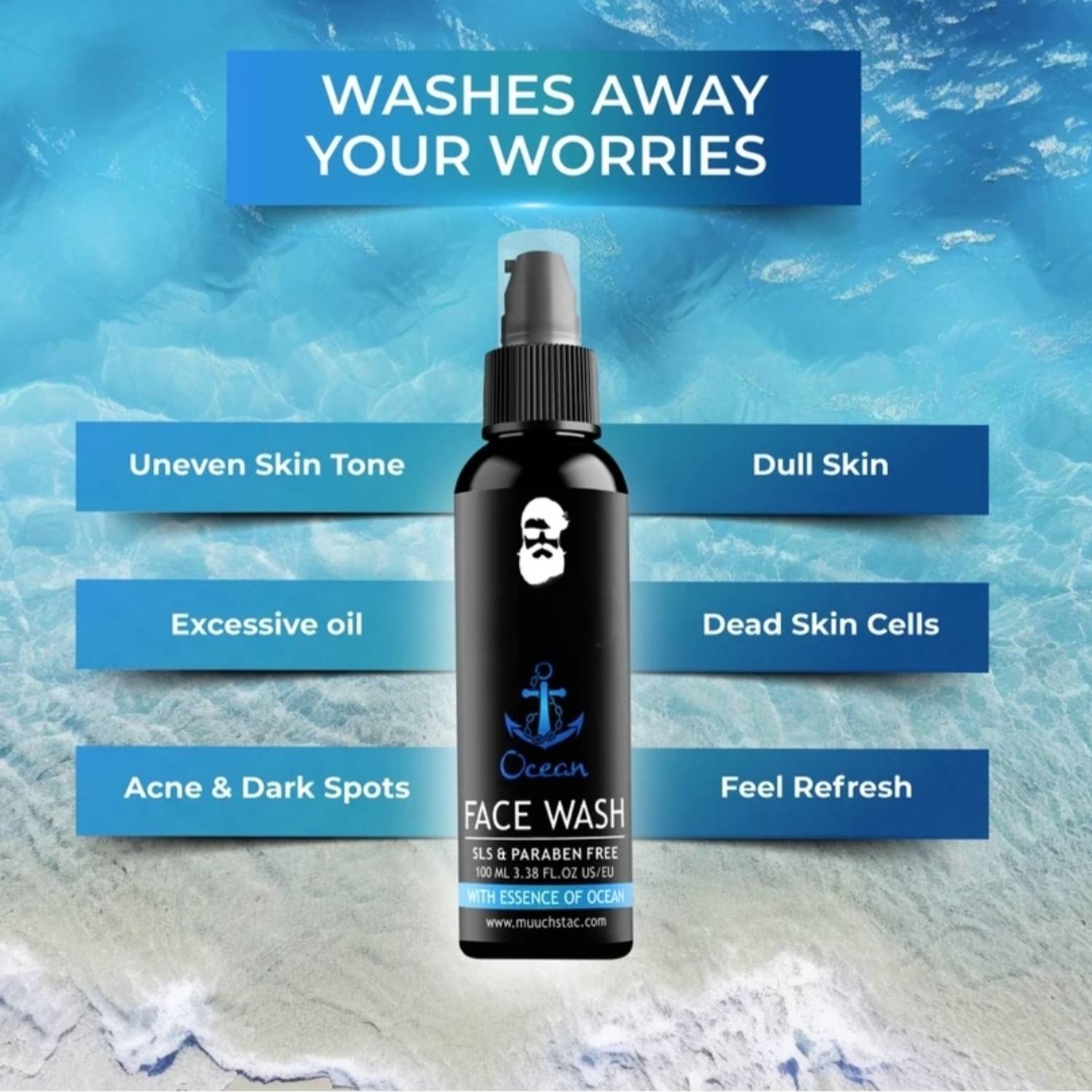 shivinaluxe Ocean Pure Refresh Face Wash Pack of 2 - Image 3