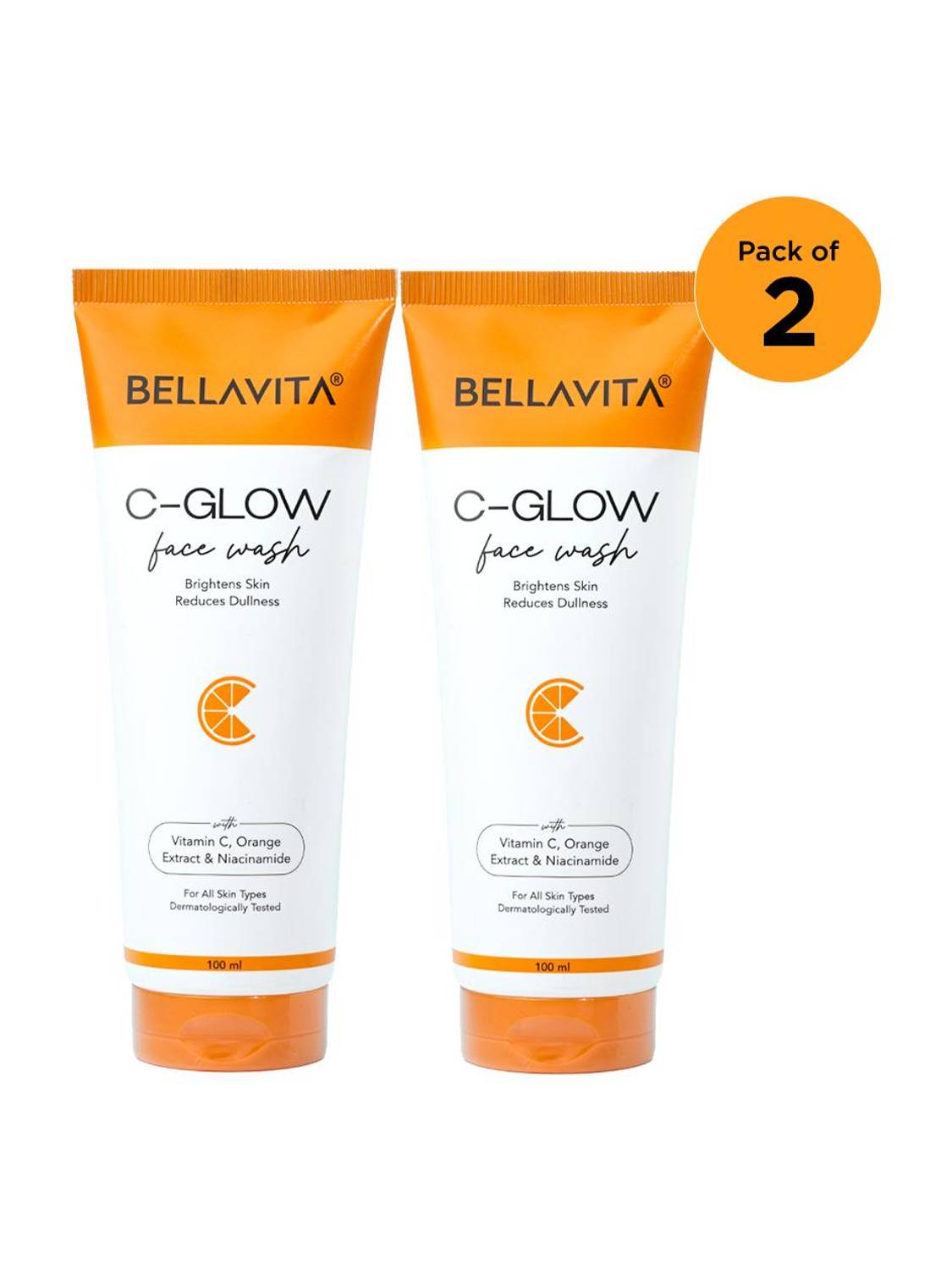 BELLAVITA Vitamin C Face Wash Pack of 2 - Image 1
