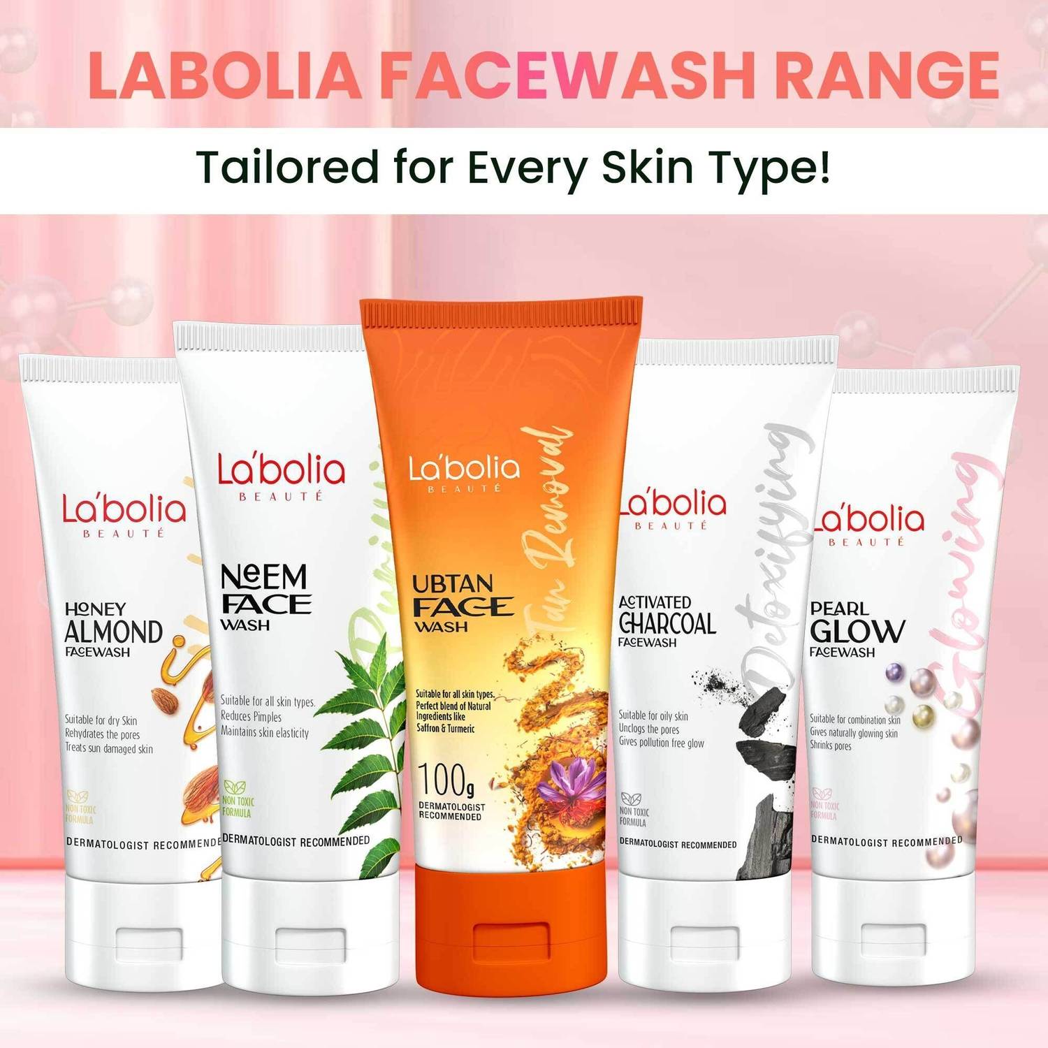 LABOLIA Remove Tanning Pearl Glow Face Wash (Pack of 3) - Image 5