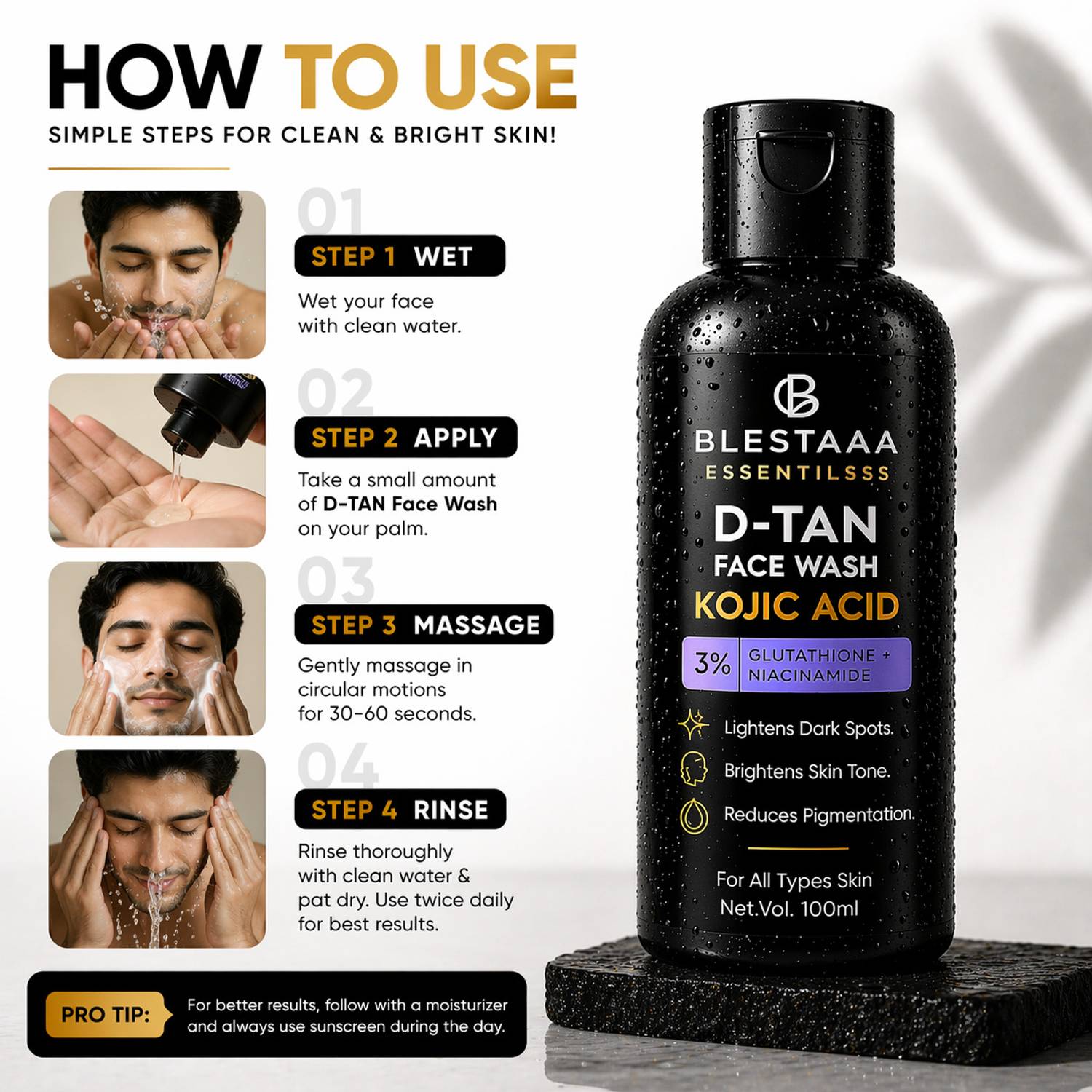 blestaaa essentialss 2% Kojic Acid Face Wash - Image 4