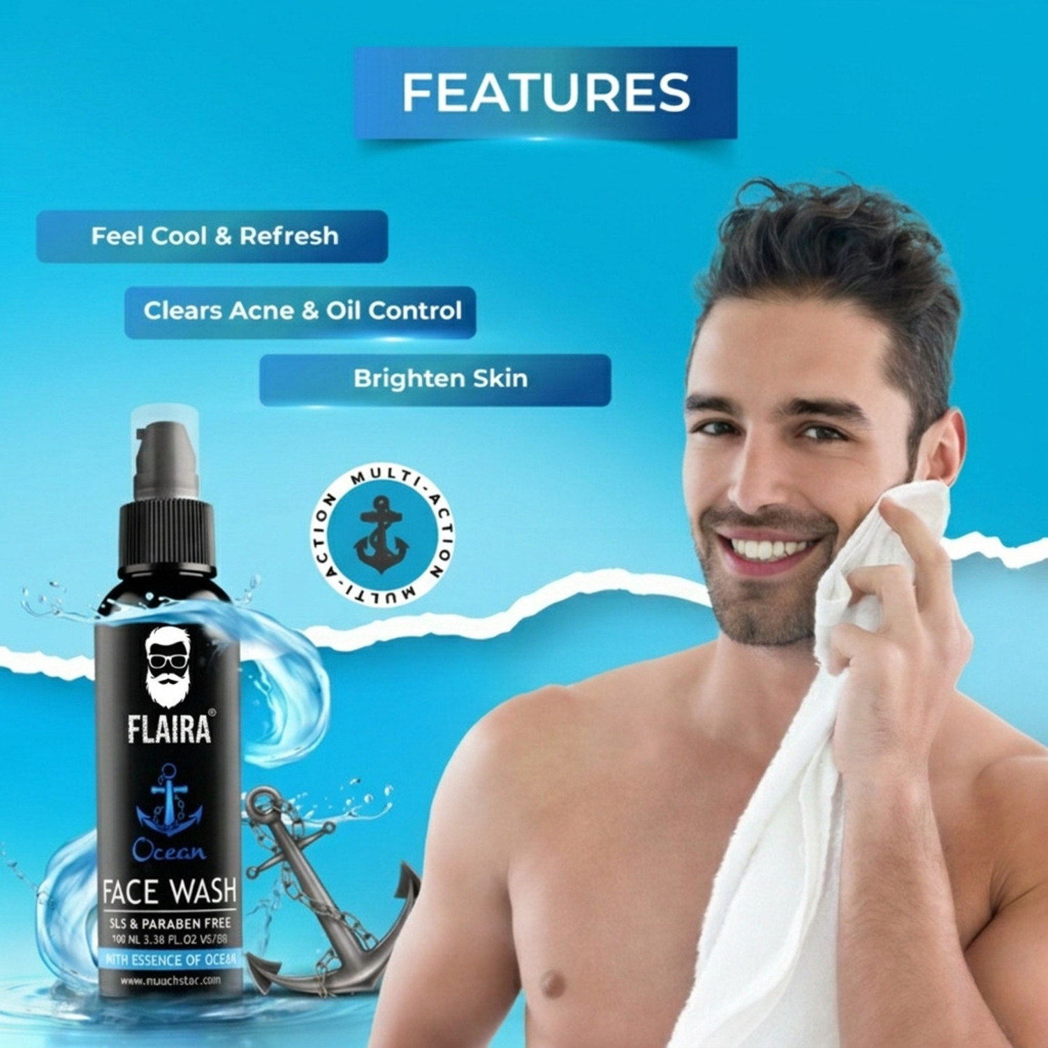 Image of Flaira Best Oil Control with Natural Extracts Face Wash