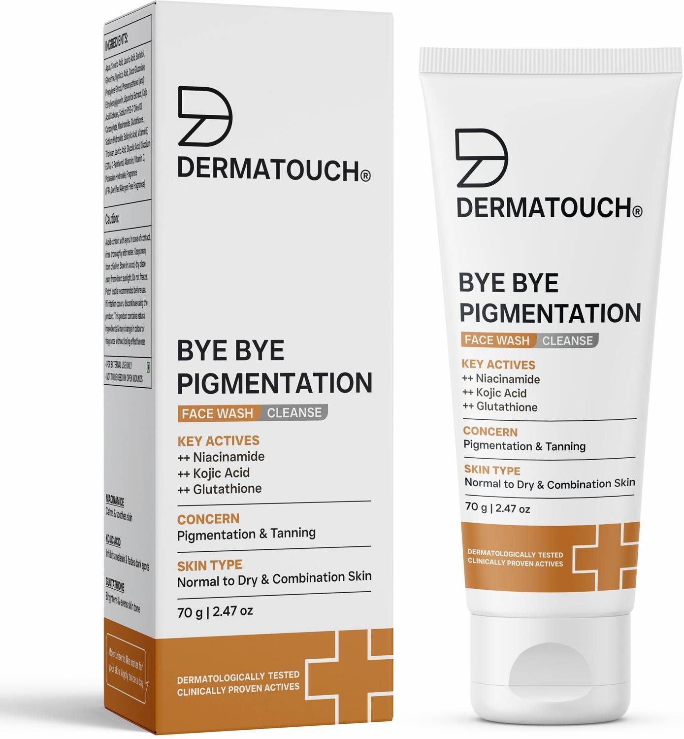 Dermatouch Bye Bye Pigmentation Face Wash - Image 1