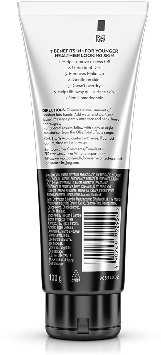Image of OLAY Total Effects Cleanser with Salicylic Acid & Silica beads Face Wash
