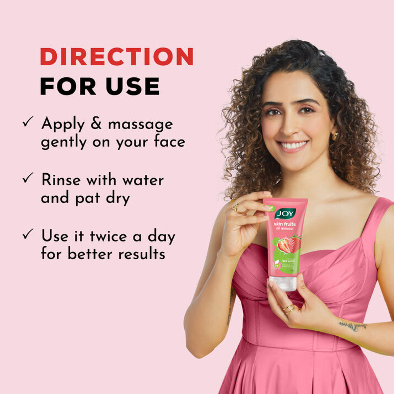 Image of Joy Skin Fruits Oil Control Strawberry For Oily Skin Face Wash