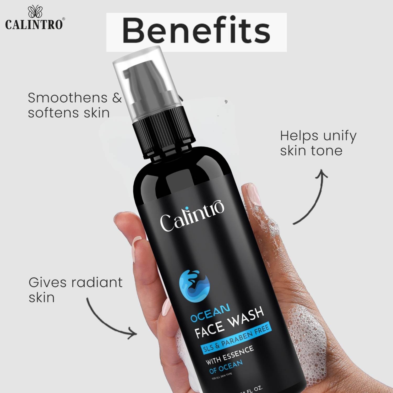 Calintro Ocean Men's Face Wash - Image 3