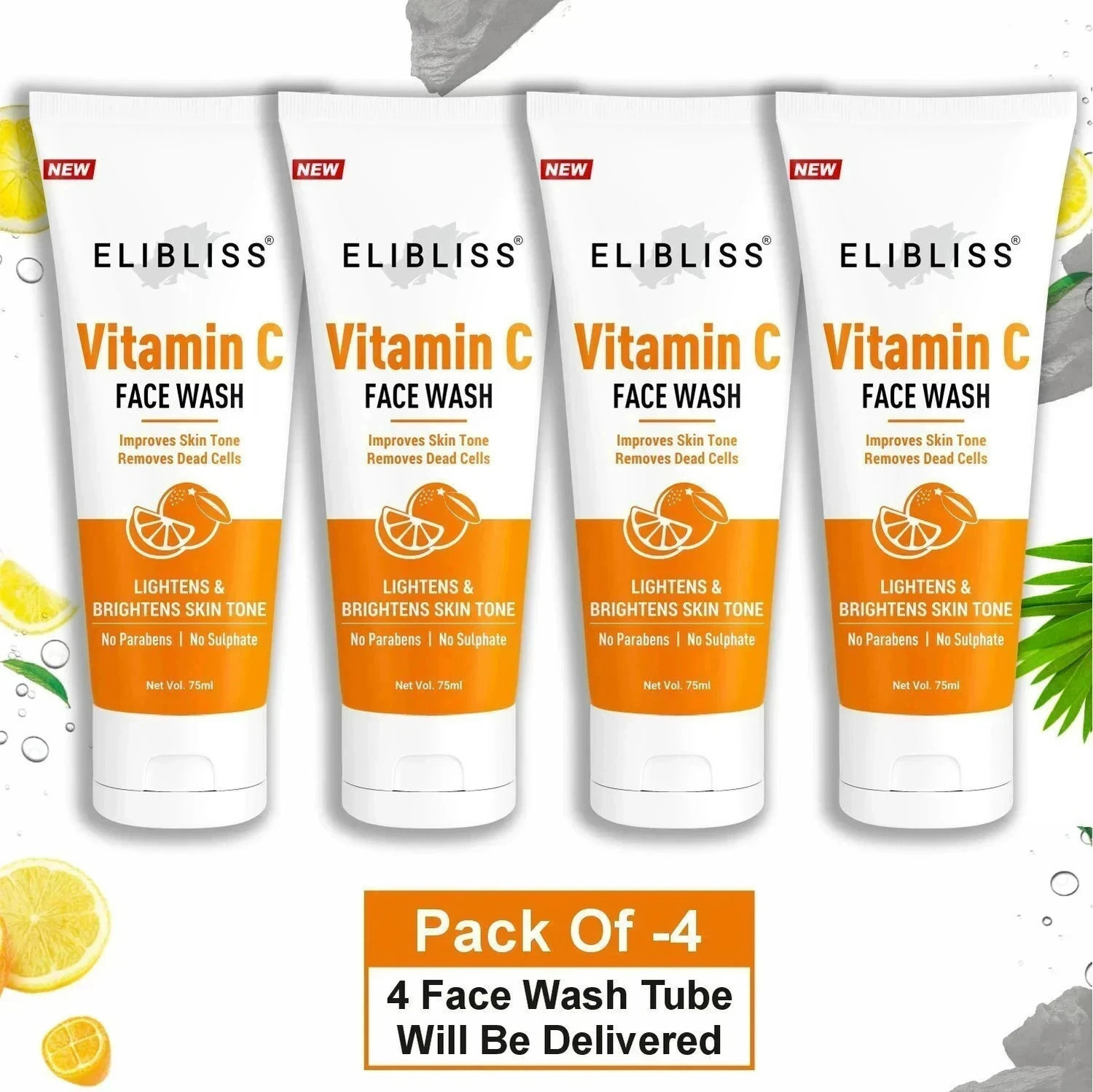 Image of ELIBLISS Vitamin C For Skin Brightening, Face Glow And Deep Cleansing Face Wash