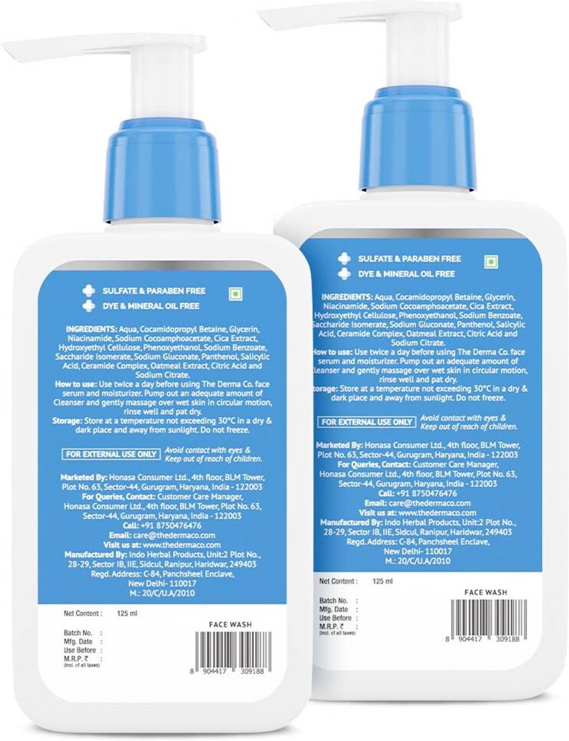 The Derma Co 2% Niacinamide Oily Skin Cleanser - Pack of 2 - Image 2