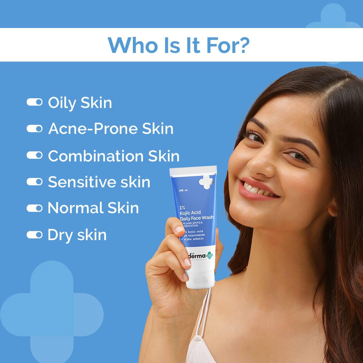 The Derma Co 1% Kojic Acid Face Wash 100ml - Image 2