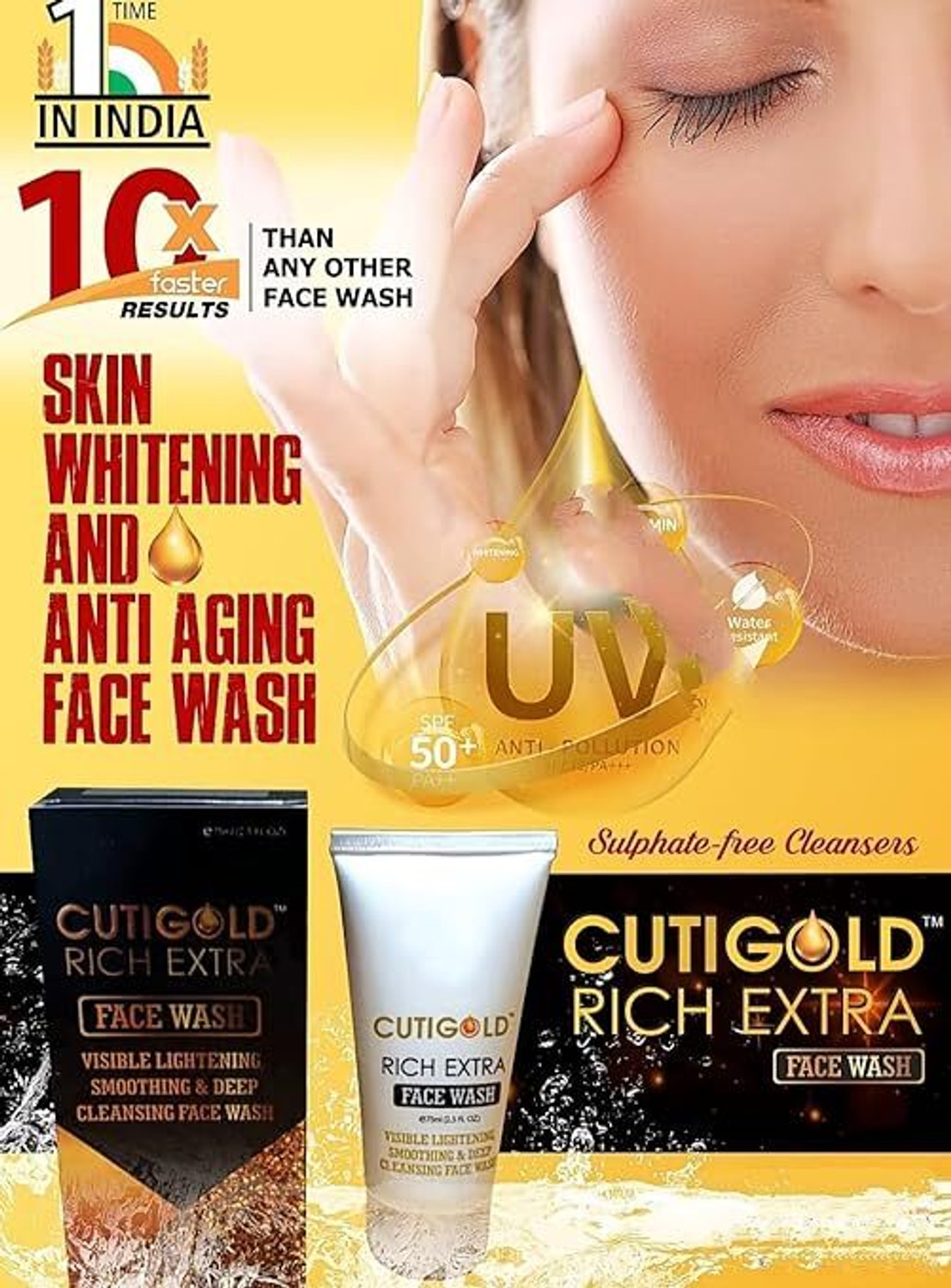 Image of CutiGold CUTI-GOLD RICH EXTRA FACE WASH 75ml Face Wash