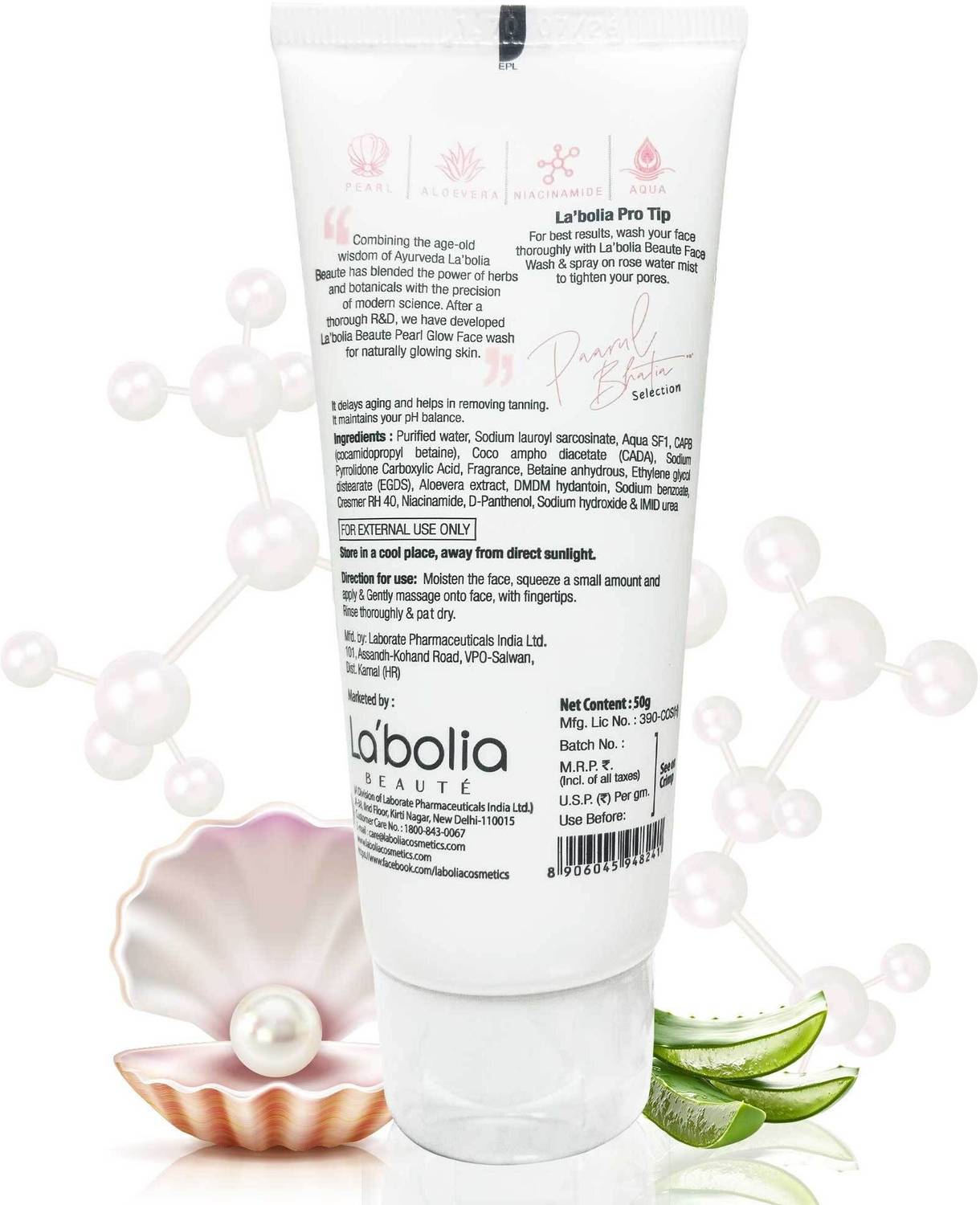 LABOLIA Remove Tanning Pearl Glow Face Wash (Pack of 3) - Image 2