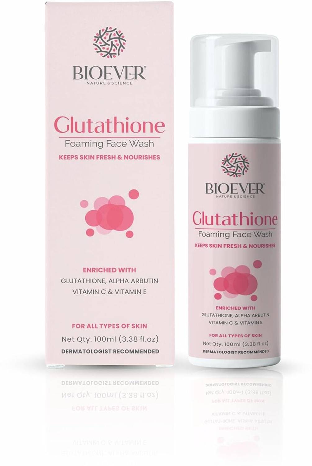 Bioever Brightening L-Glutathione - Vitamin C & E, Alpha Arbutin, Aloe  Vera(Pack of 1) Face Wash - Price in India, Buy Bioever Brightening L- Glutathione