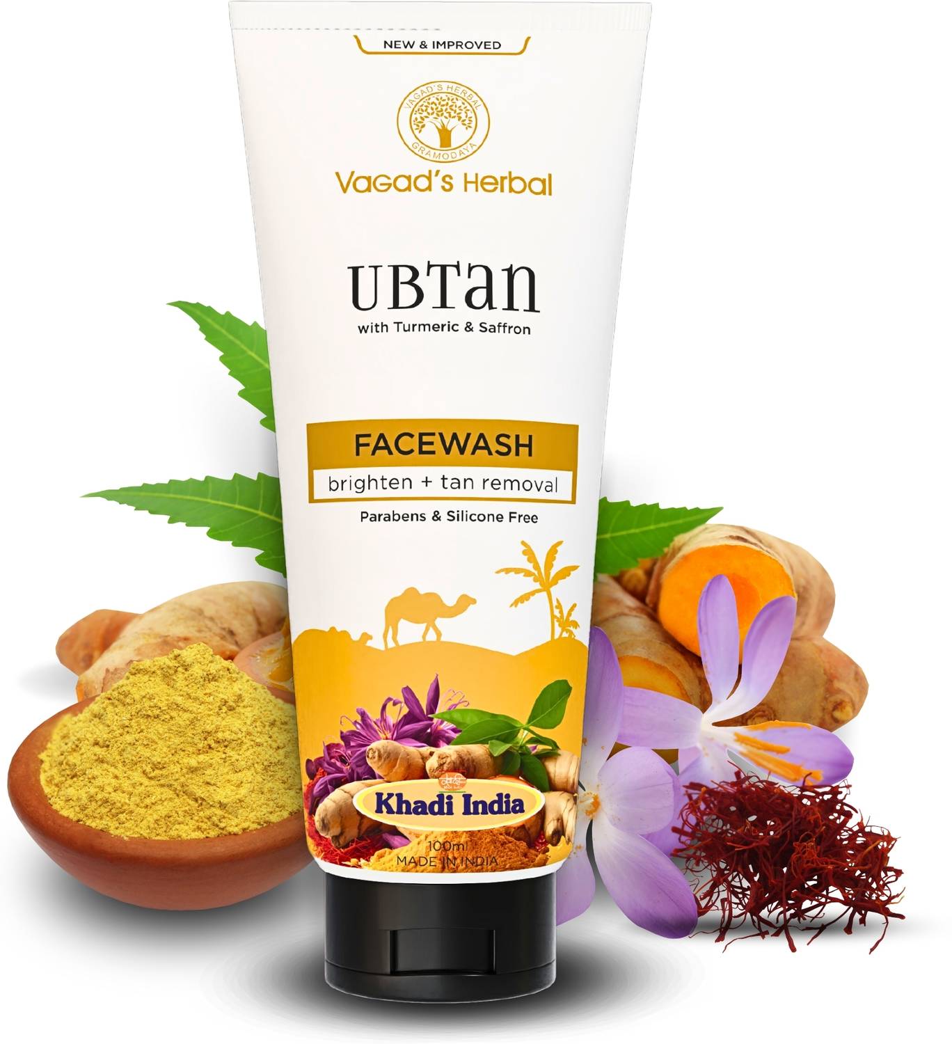 Vagad's Herbal Ubtan Cleanser for Glowing Skin, Tan Removal- Ubta