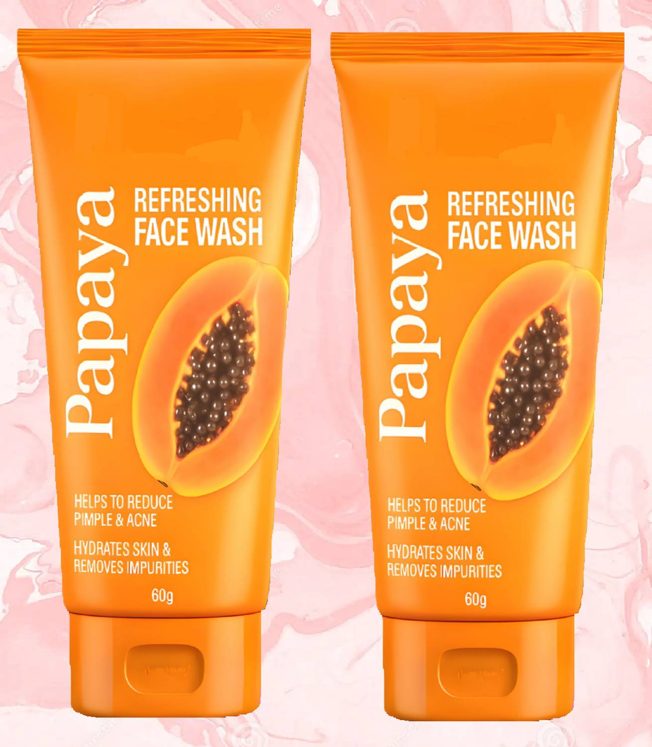 Adore Beauty PAPAYA Young , Glowing & Even Toned Skin Paraben Free/../ Face Wash