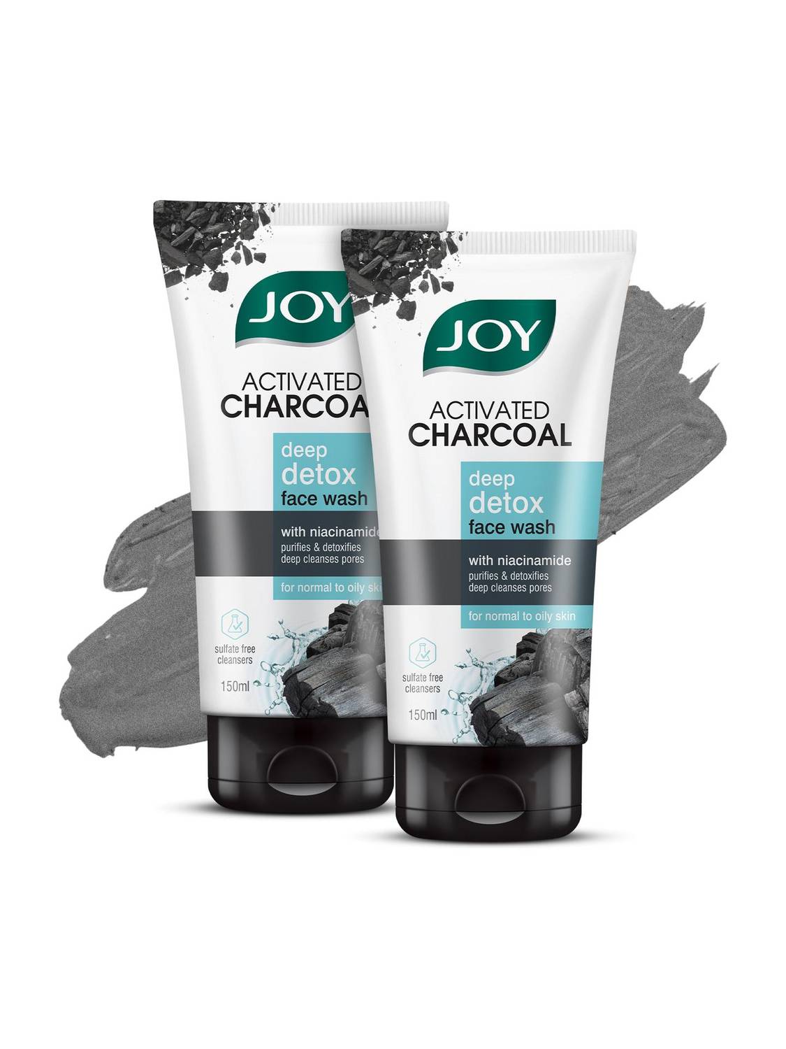 Joy Skin Purifying Activated Charcoal Face Wash - Image 1