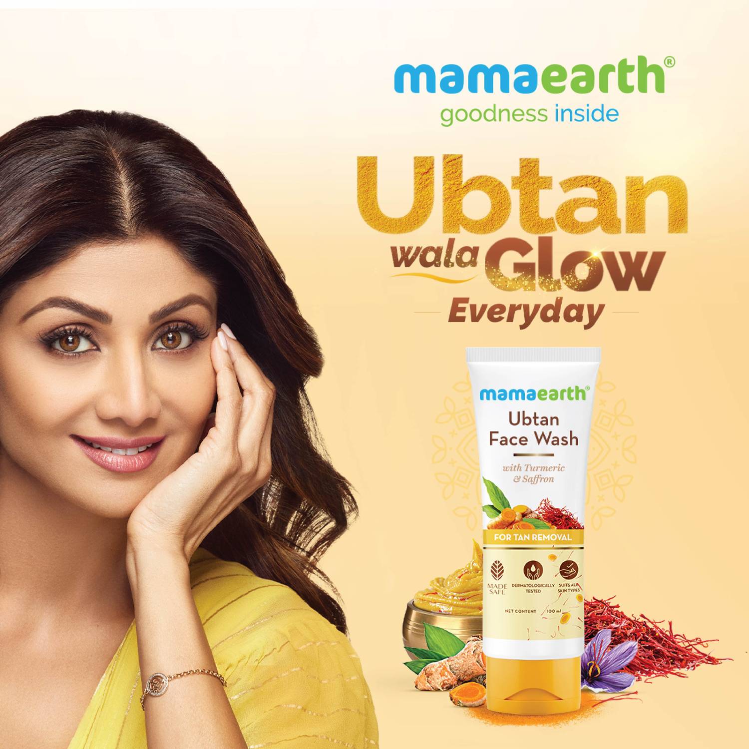 Mamaearth Ubtan Natural Face Wash 100 ml - Image 2