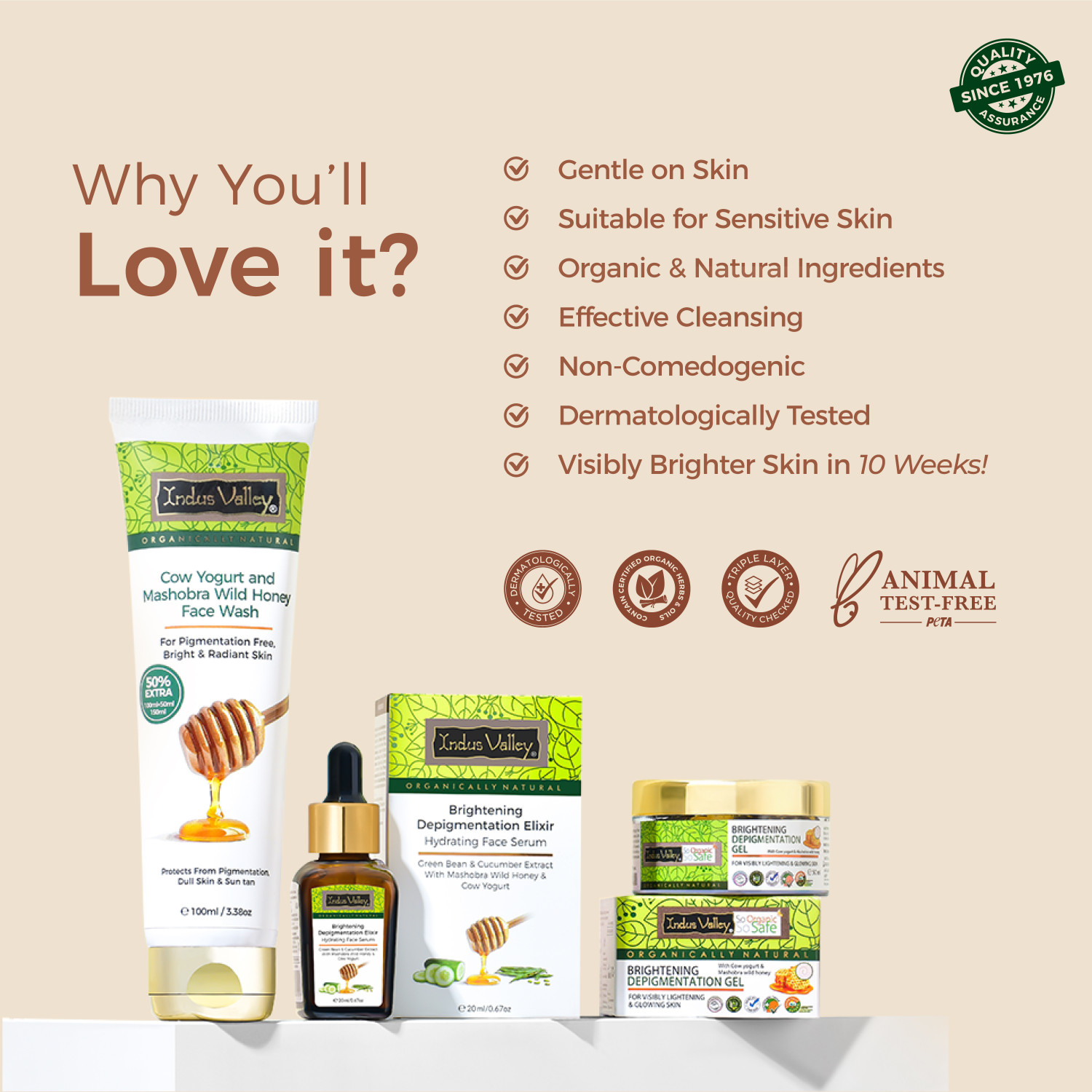 Image of Indus Valley Cow Yogurt & Mashobra Wild Honey For Pigmentation & Radiant Skin Face Wash