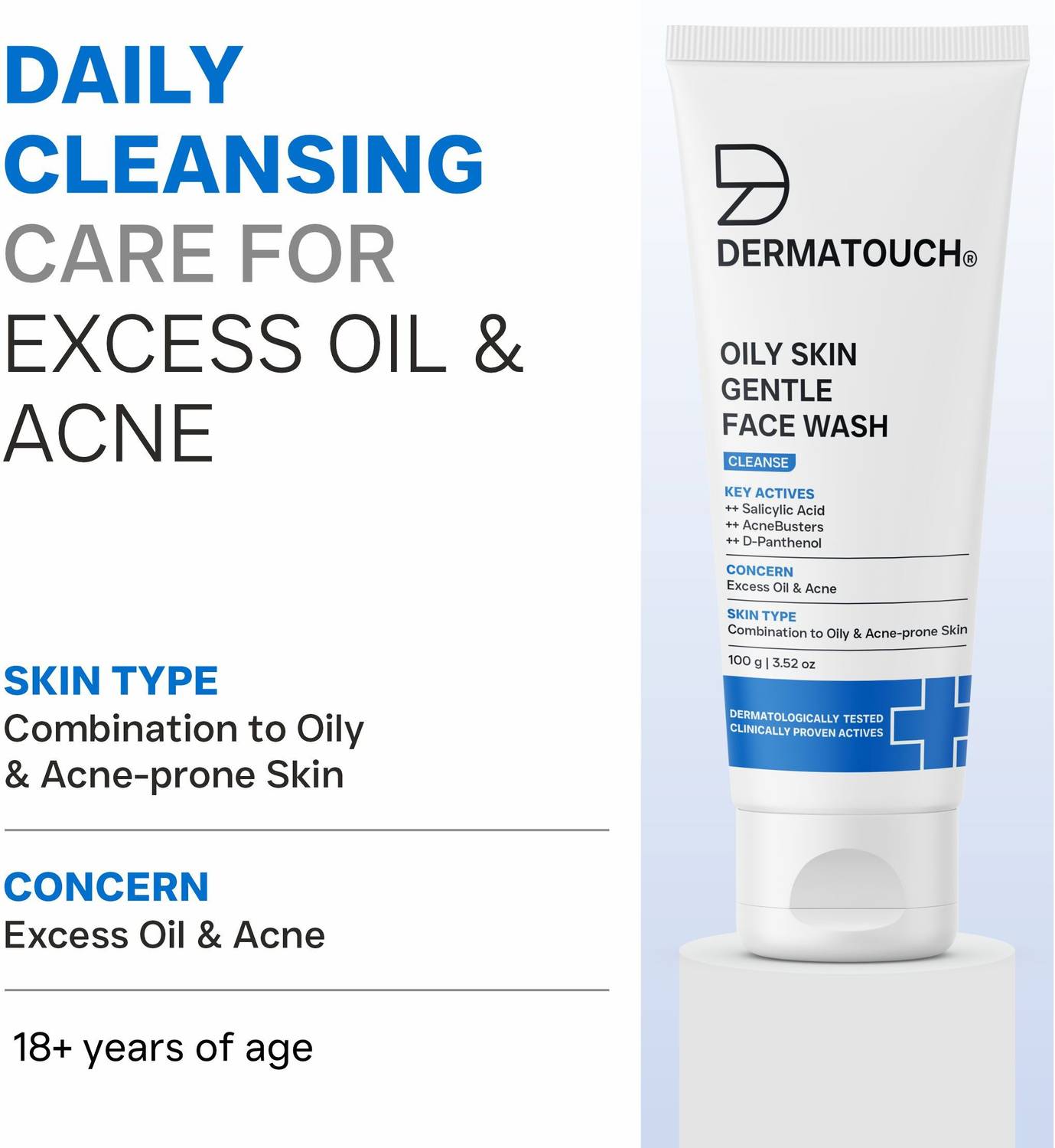 Dermatouch Oily Skin Face Wash with Salicylic Acid - Image 3