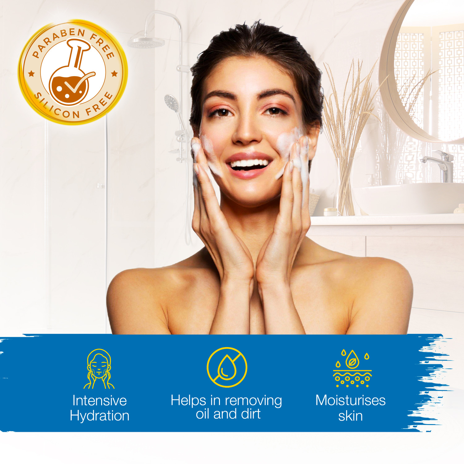 Image of Cara Mia By Flipkart Natural & Moisturising Mixed Fruit Face Wash