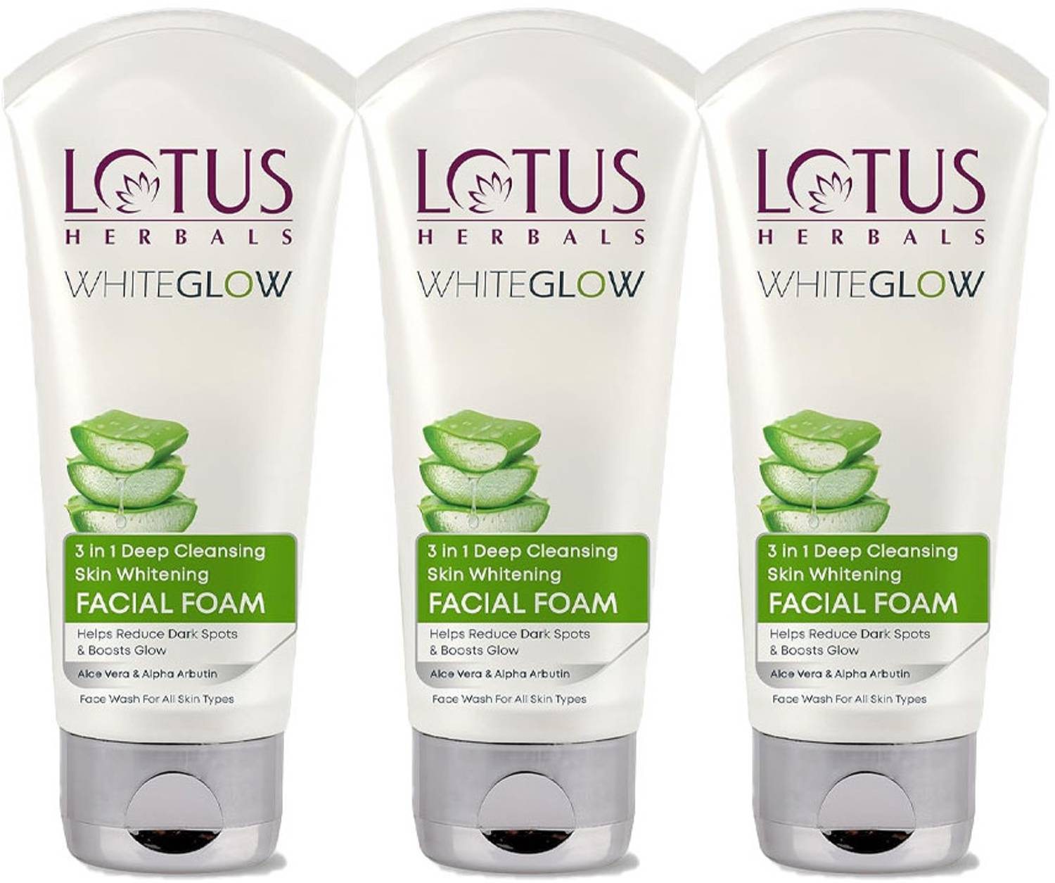 LOTUS Herbals WHITEGLOW 3 in 1 Deep Cleansing Skin Whitening Faci
