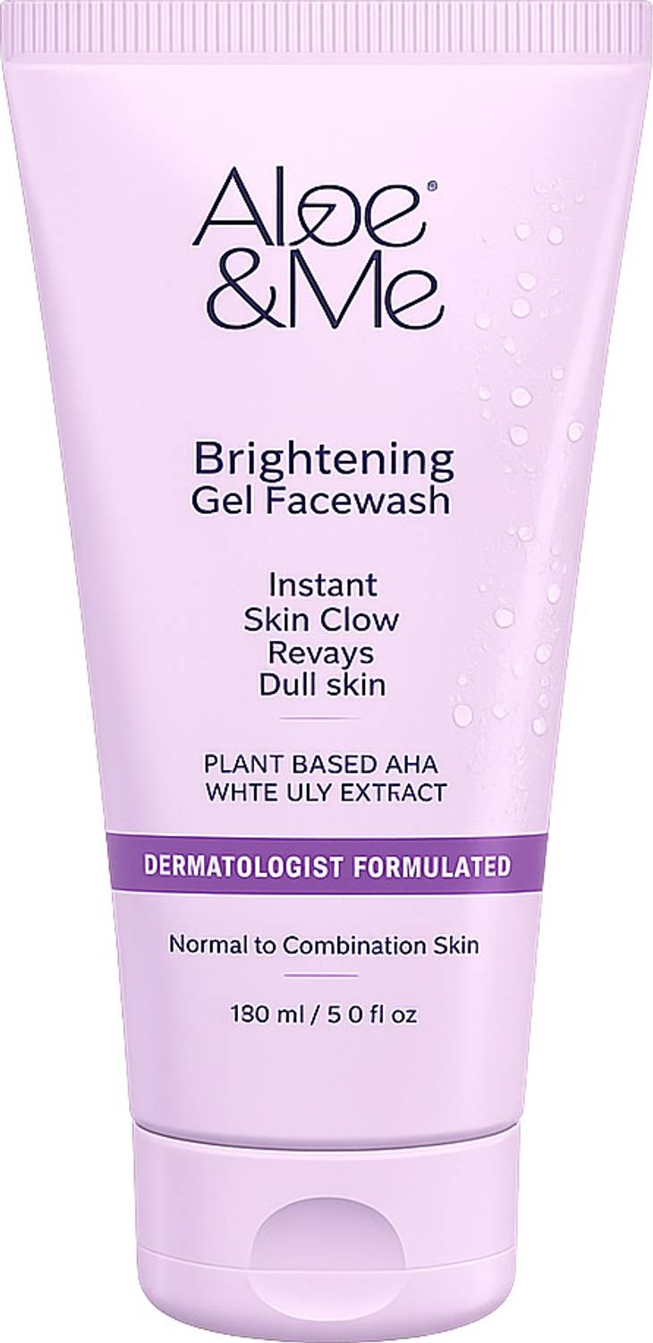 aloe&me Brightening Gel with White Lily Aloe for Glowing Skin Face Wash