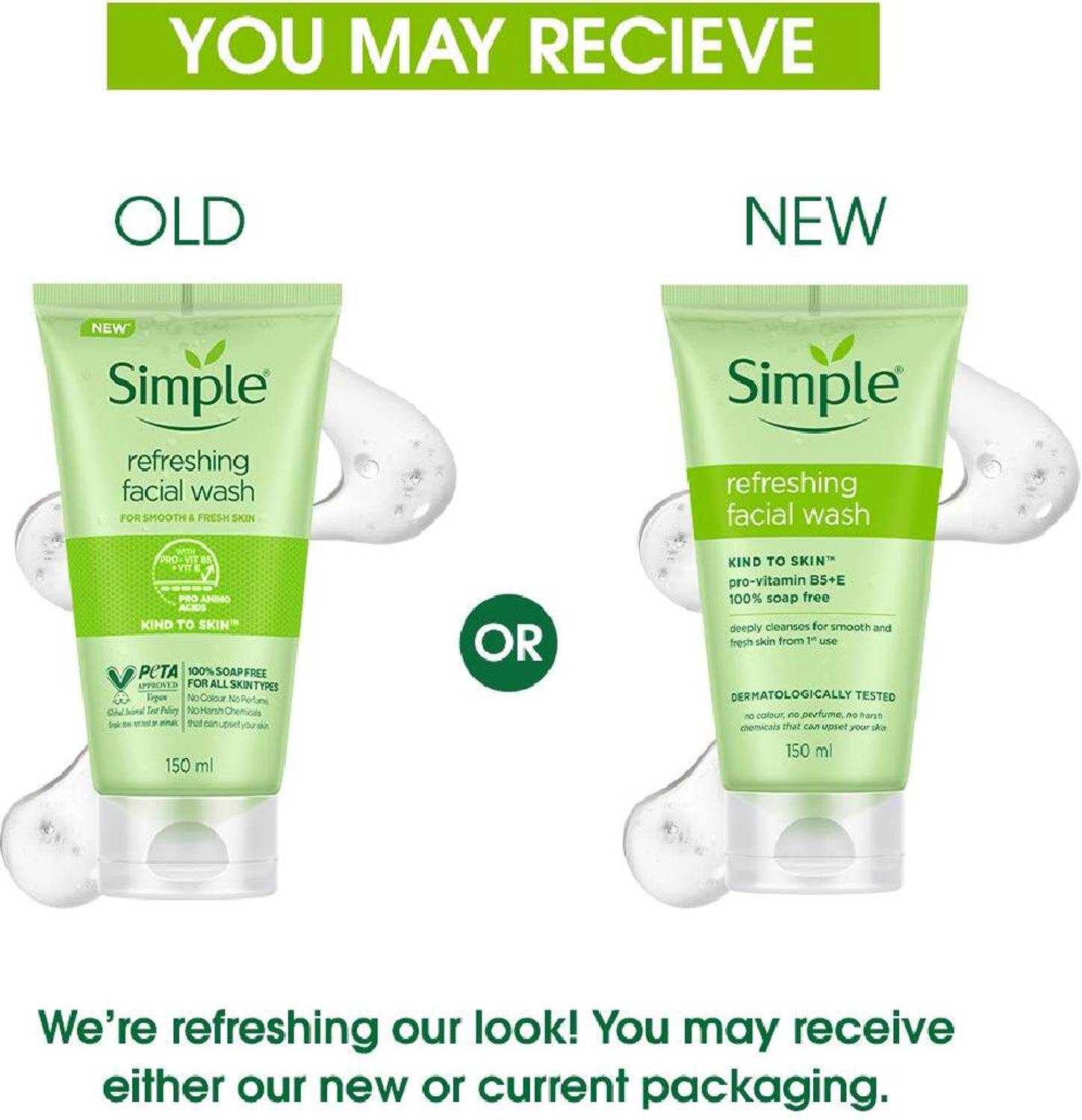 Simple Kind To Skin Refreshing Facial Wash 150 ml - Image 2