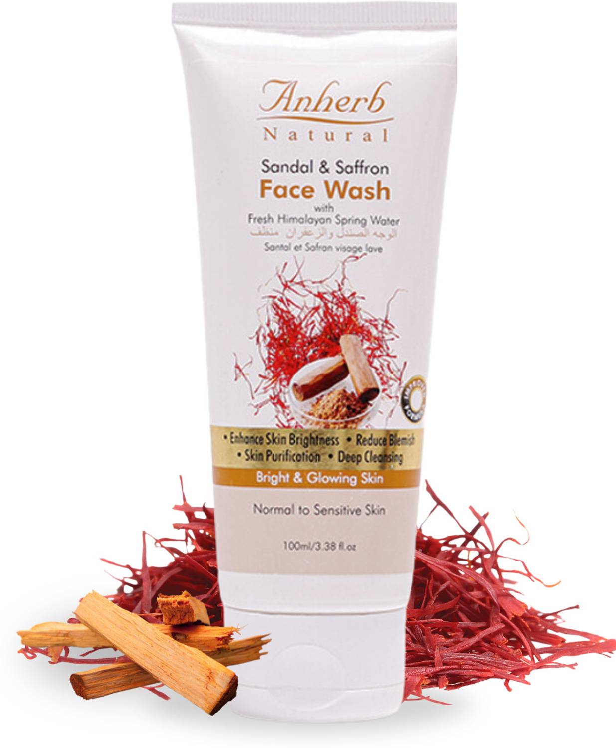 Anherb Sandal & Saffron  Face Wash