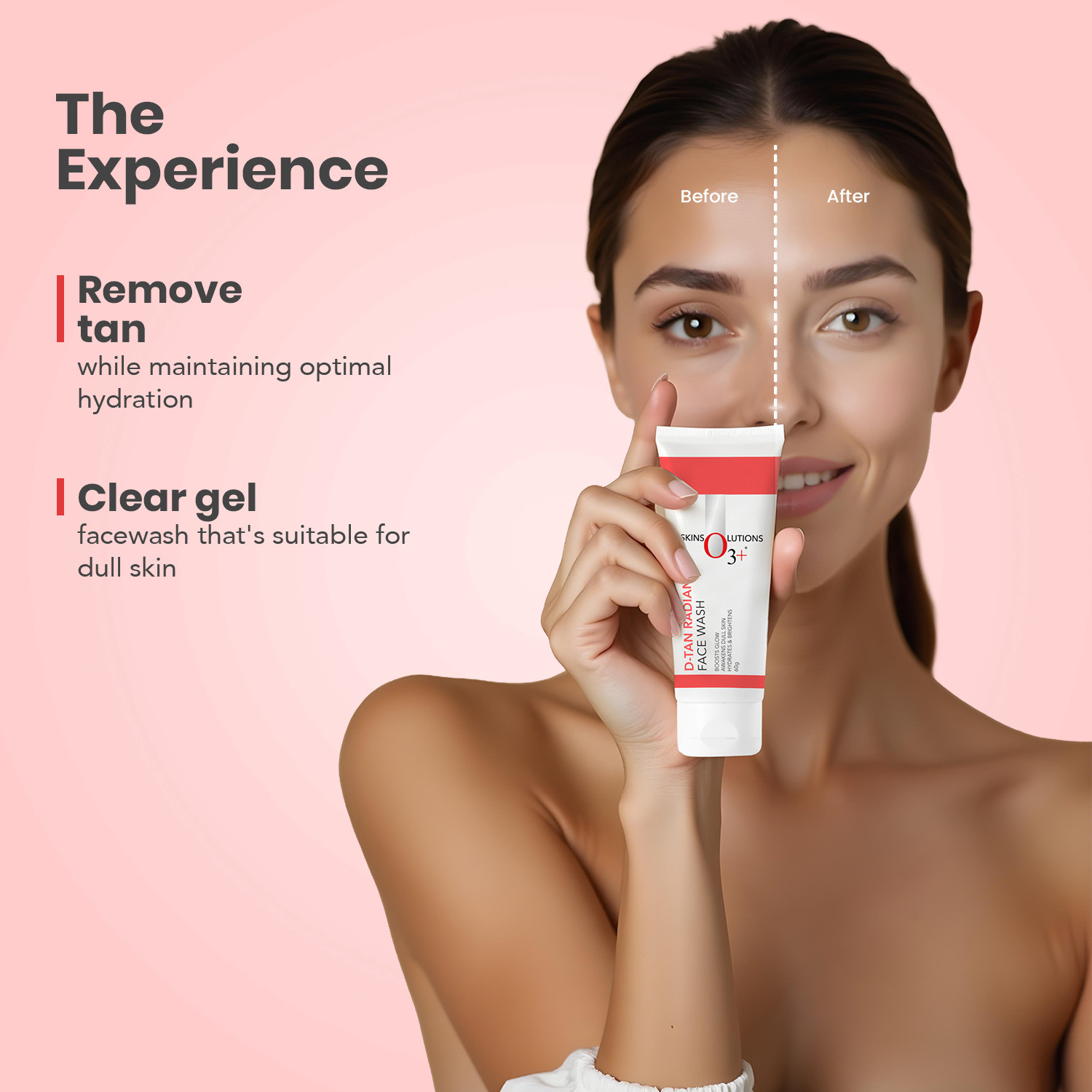 Image of O3+ D-Tan Radiance With Vitamin C Glowing Skin and deep cleanses, 60G Face Wash